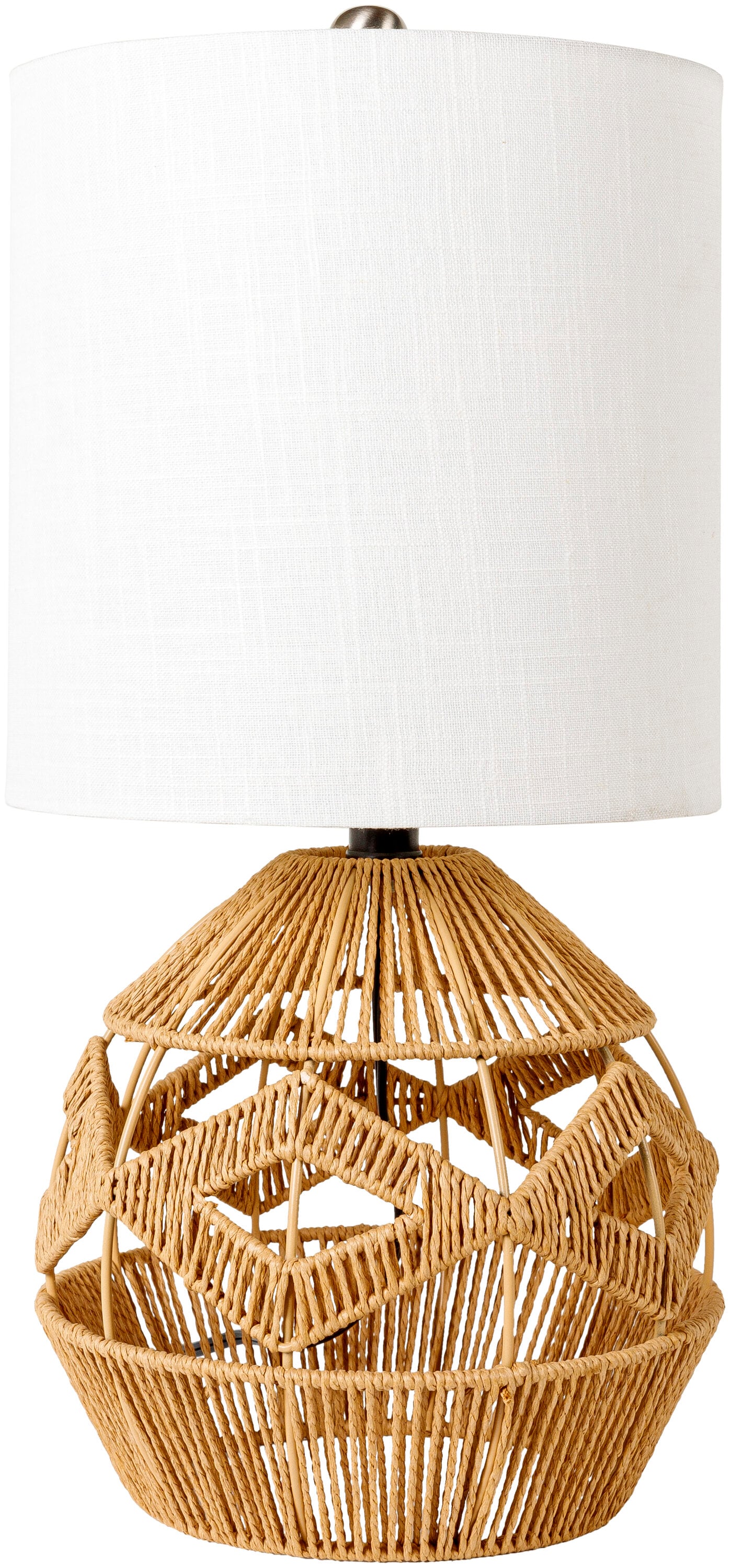 Livabliss NSA-001 Nosse 15-in Beige On/Off switch Table Lamp with Linen Shade