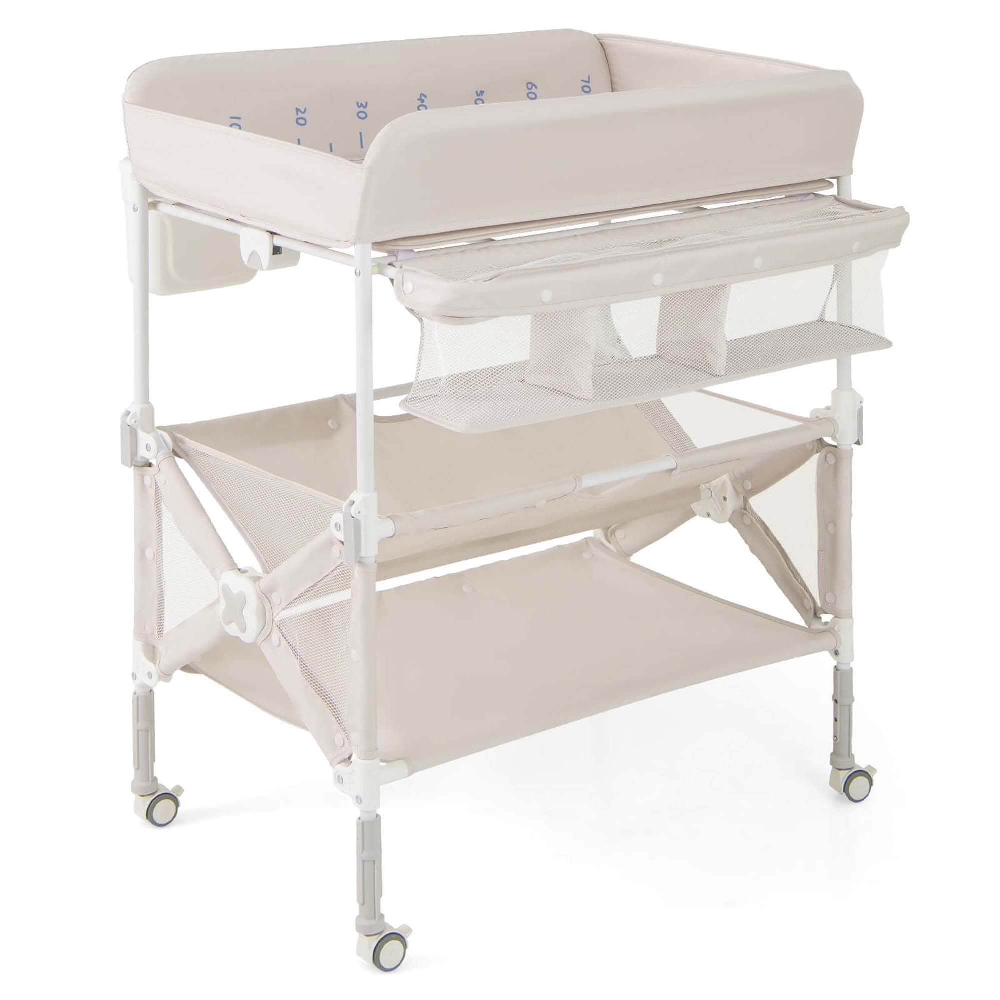 Costway HCST03550 Beige Rectangular Kid's Play Table
