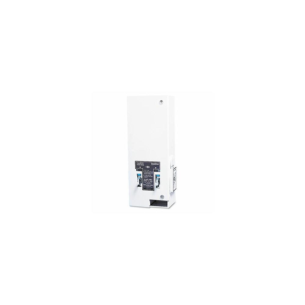  AZHOSP1-25 Dual Sanitary Napkin/Tampon Dispenser-Coin Operated-Metal-10 x 7.25 x 24-White