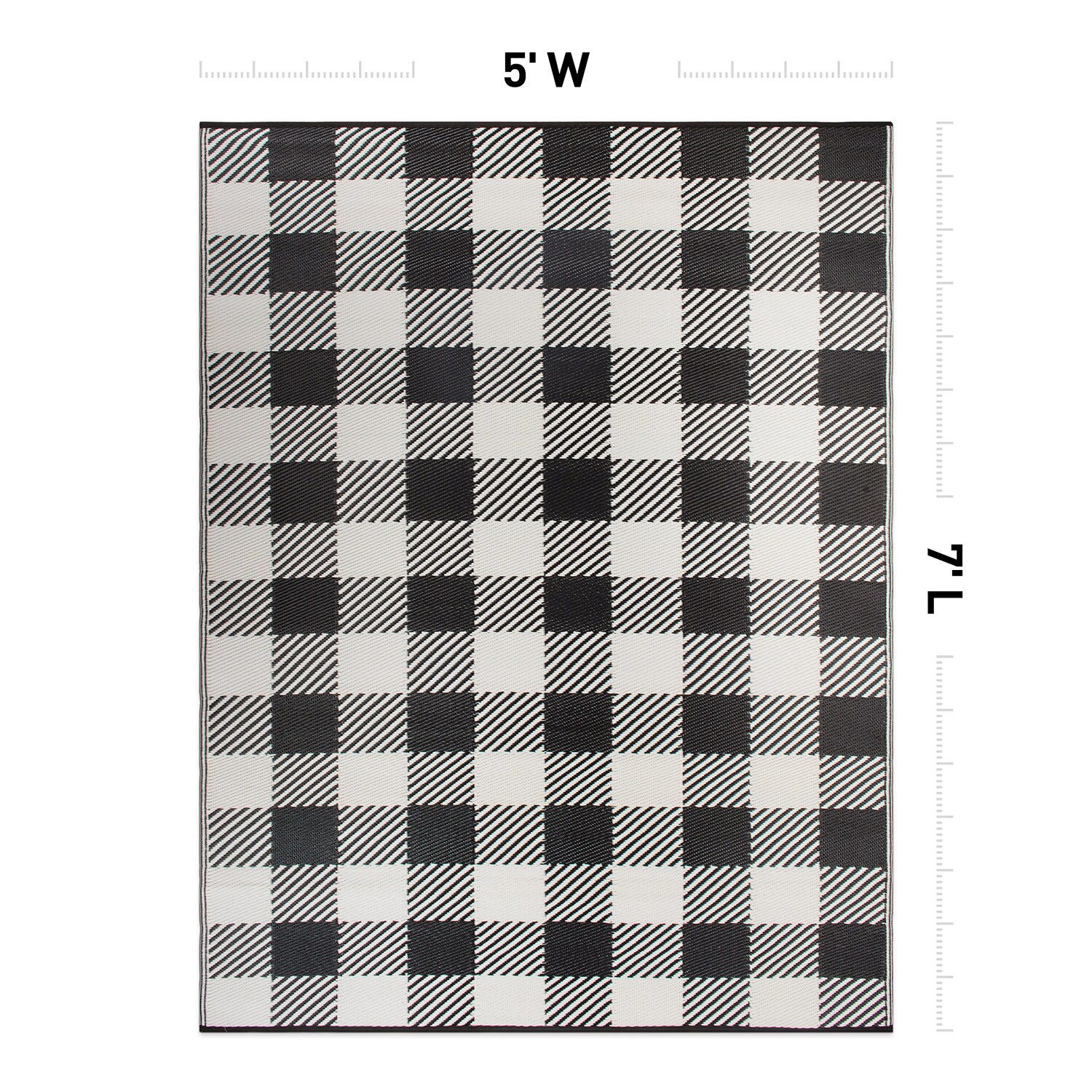 Set of 2 Halloween bar towels black and white buffalo plaid October 31  kitchen