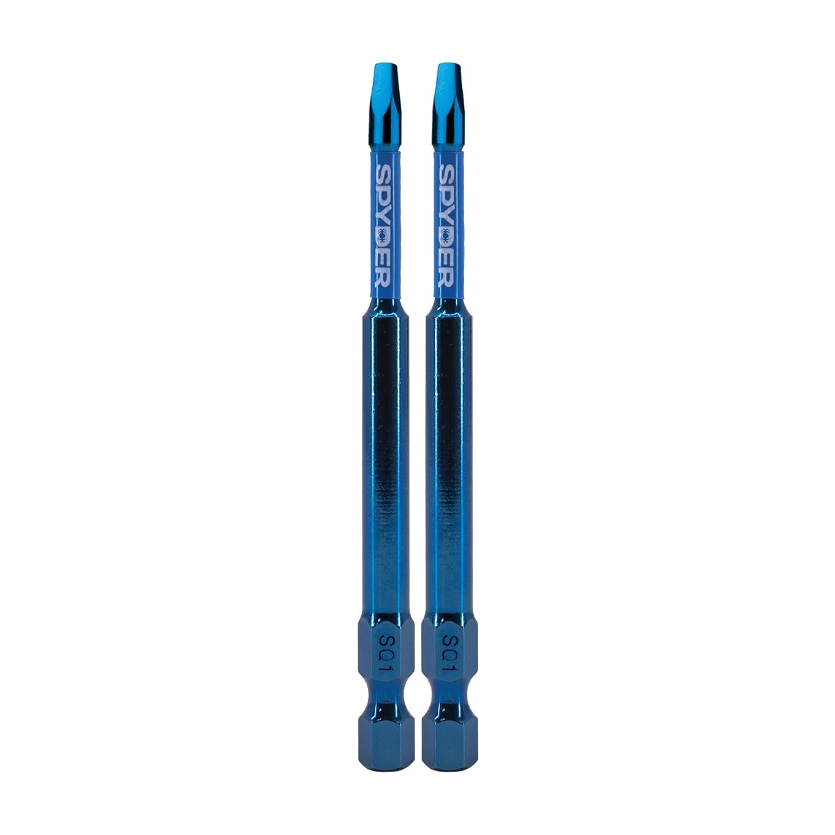 Spyder 19646 Mach-Blue 1/4-in x 3-1/2-in Square/Robertson Impact Driver Bit 3 -Piece