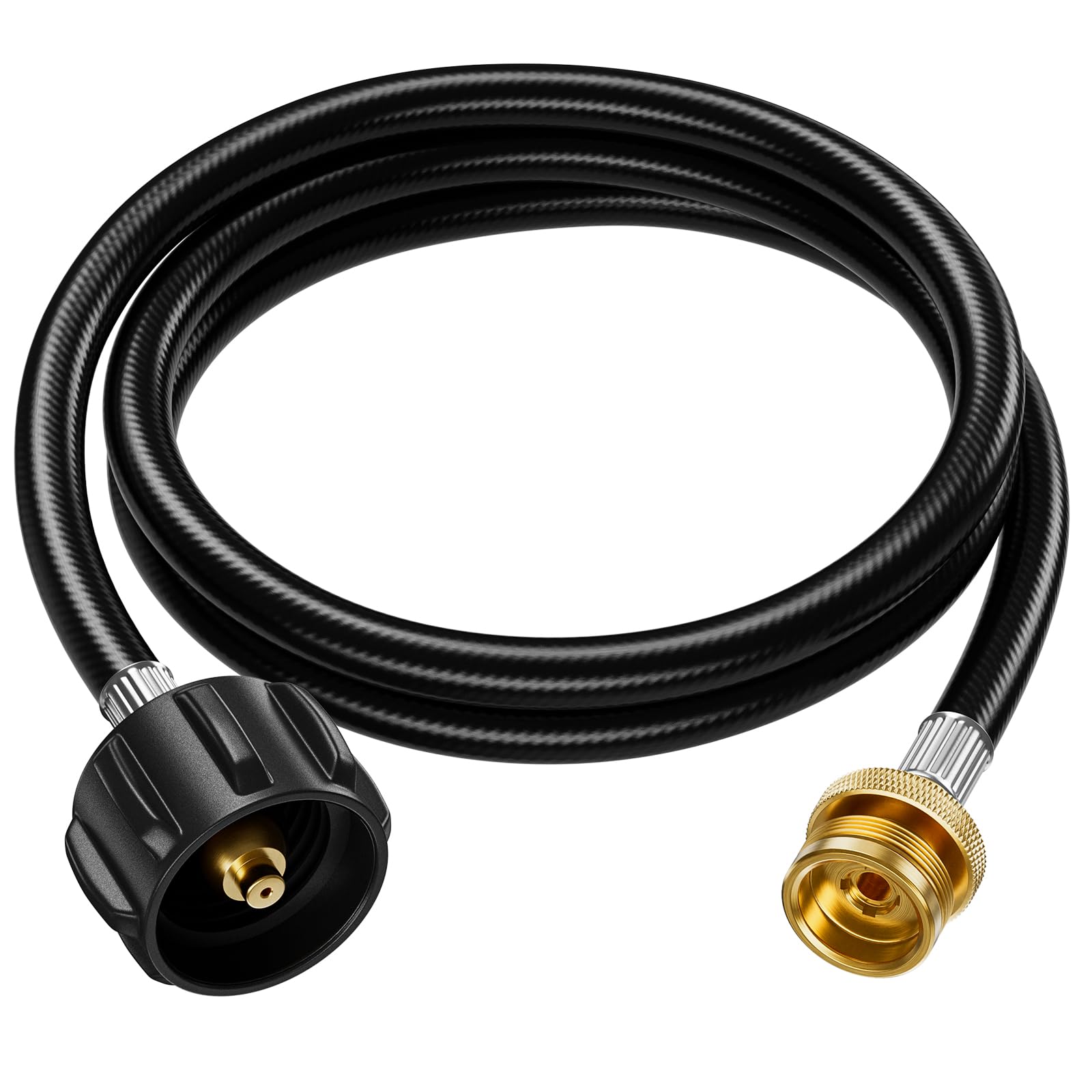 JVFCXXV - 6 FT Propane Hose Adapter for Portable Appliances Connects One Pound Device to Twenty ...