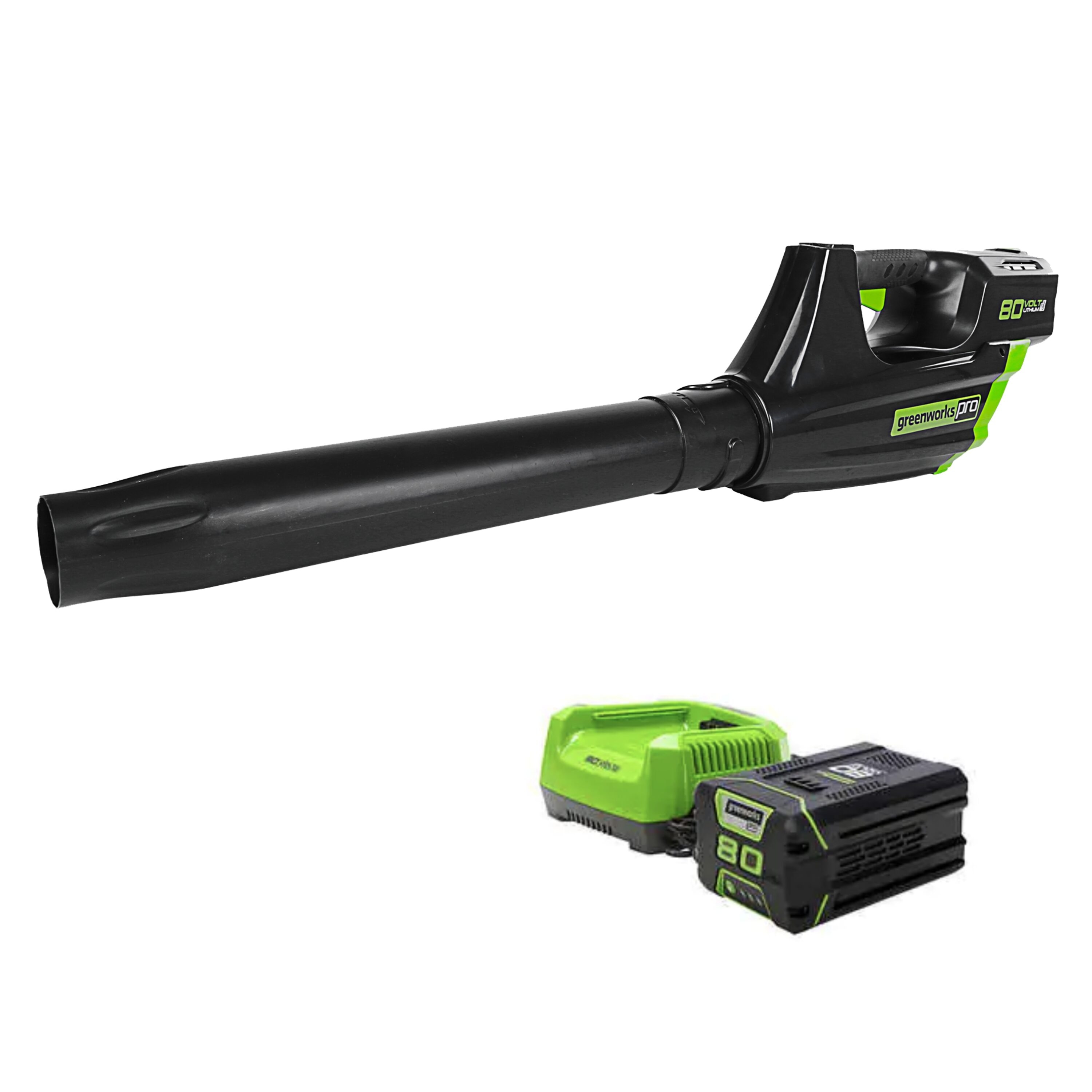 Greenworks 80-volt Max 500-CFM 125-MPH Battery Handheld Leaf