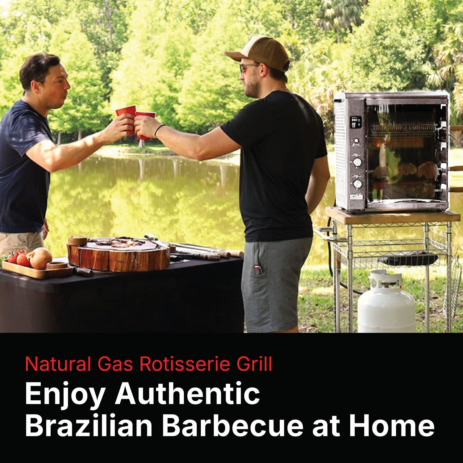 Brazilian Flame BG-05LXK-SILVER Tabletop-Grills - Thumbnail View #3