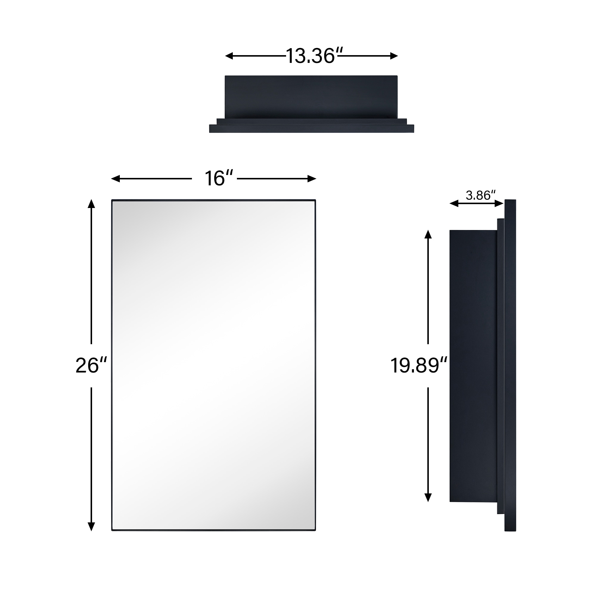 TEHOME GC-00735 Bathroom-Medicine-Cabinets - View #10