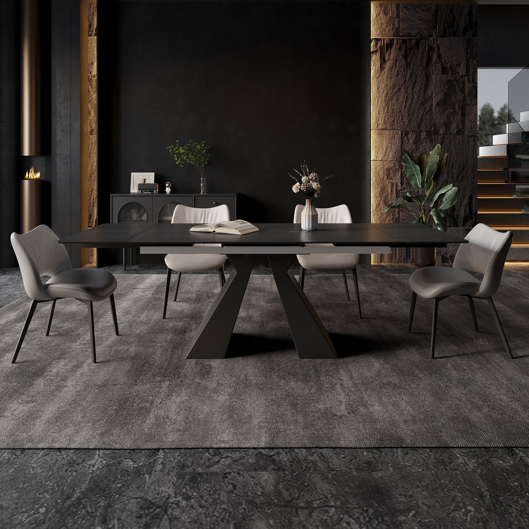 Oizaye DB-ORX-DT-2303DG Dining-Tables - View #3