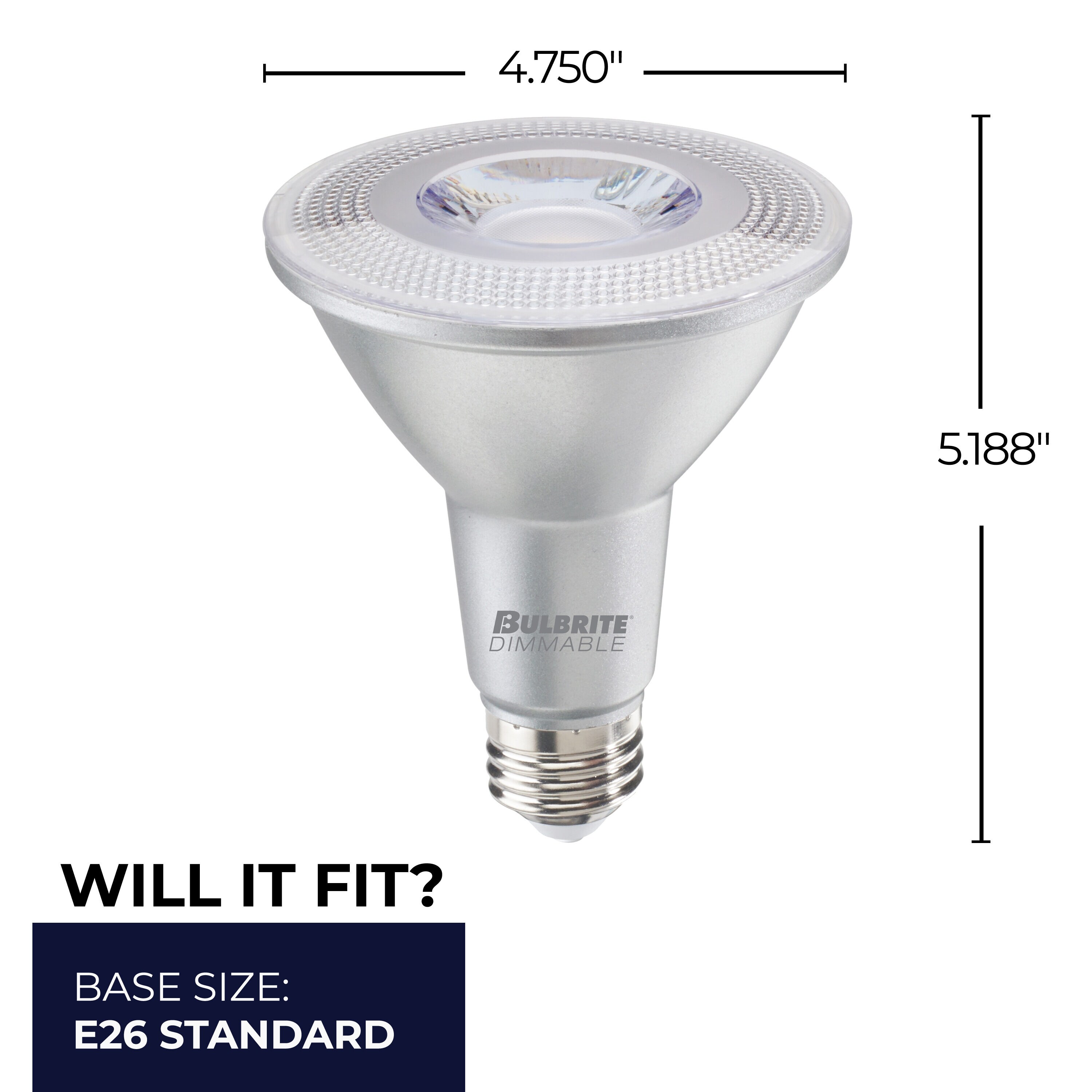 120 Watt Equivalent White Dimmable LED Flood Light Bulb 2-Pack