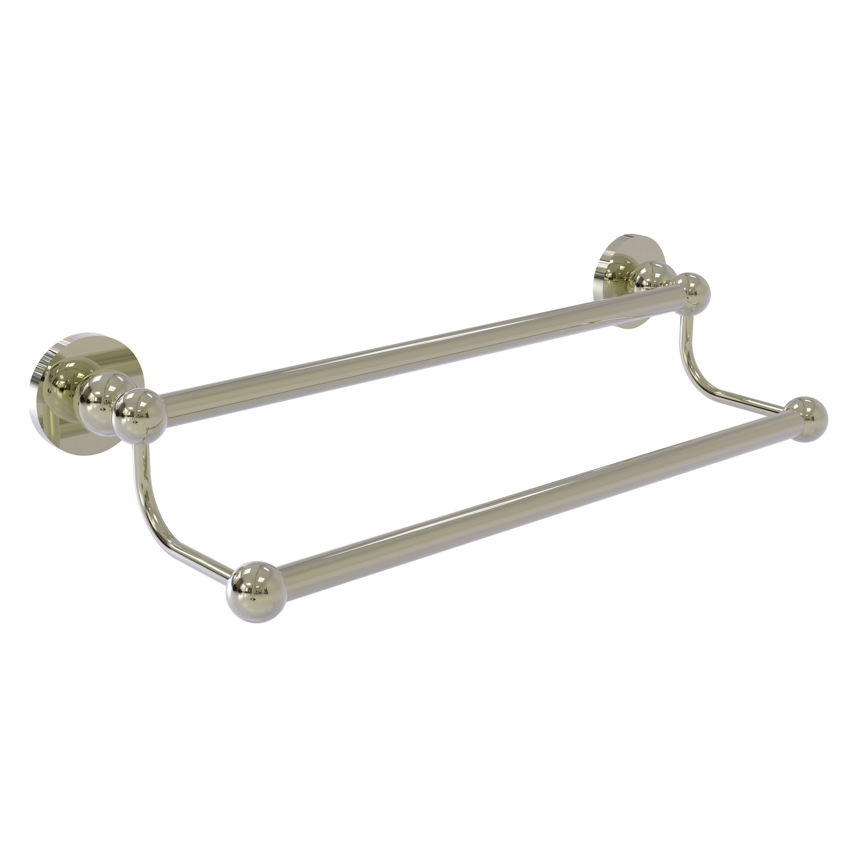 Allied Brass BL-72/36-PNI Bolero 36-in double Polished Nickel Wall mount Double Towel Bar