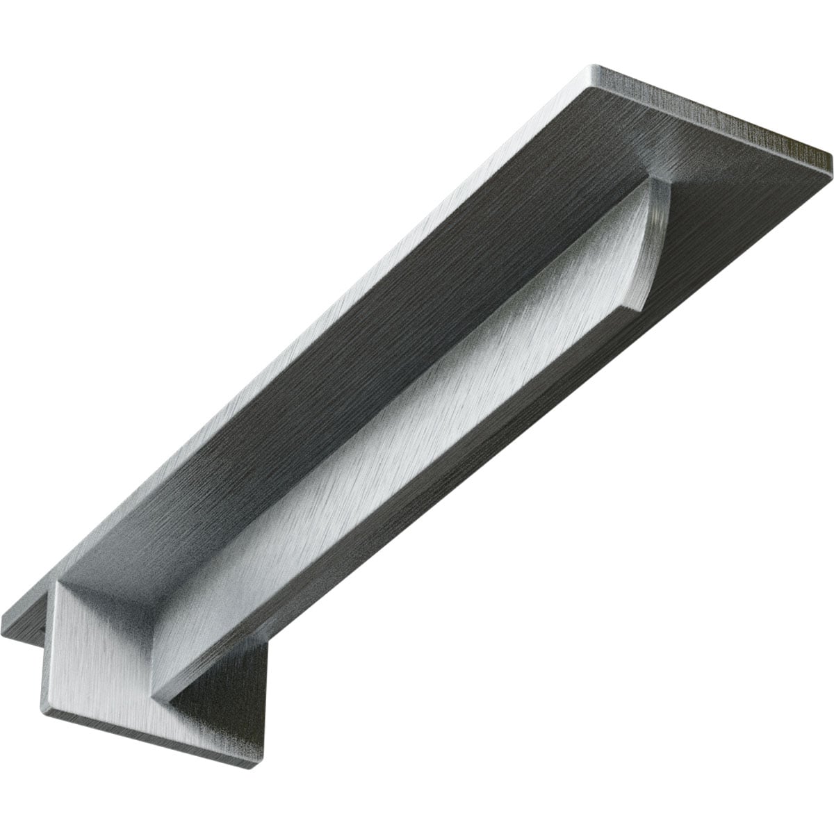 Ekena Millwork BKTM03X14X02HECRS Heaton 14.0-in x 3-in x 2.0-in Plain steel Steel Countertop support bracket