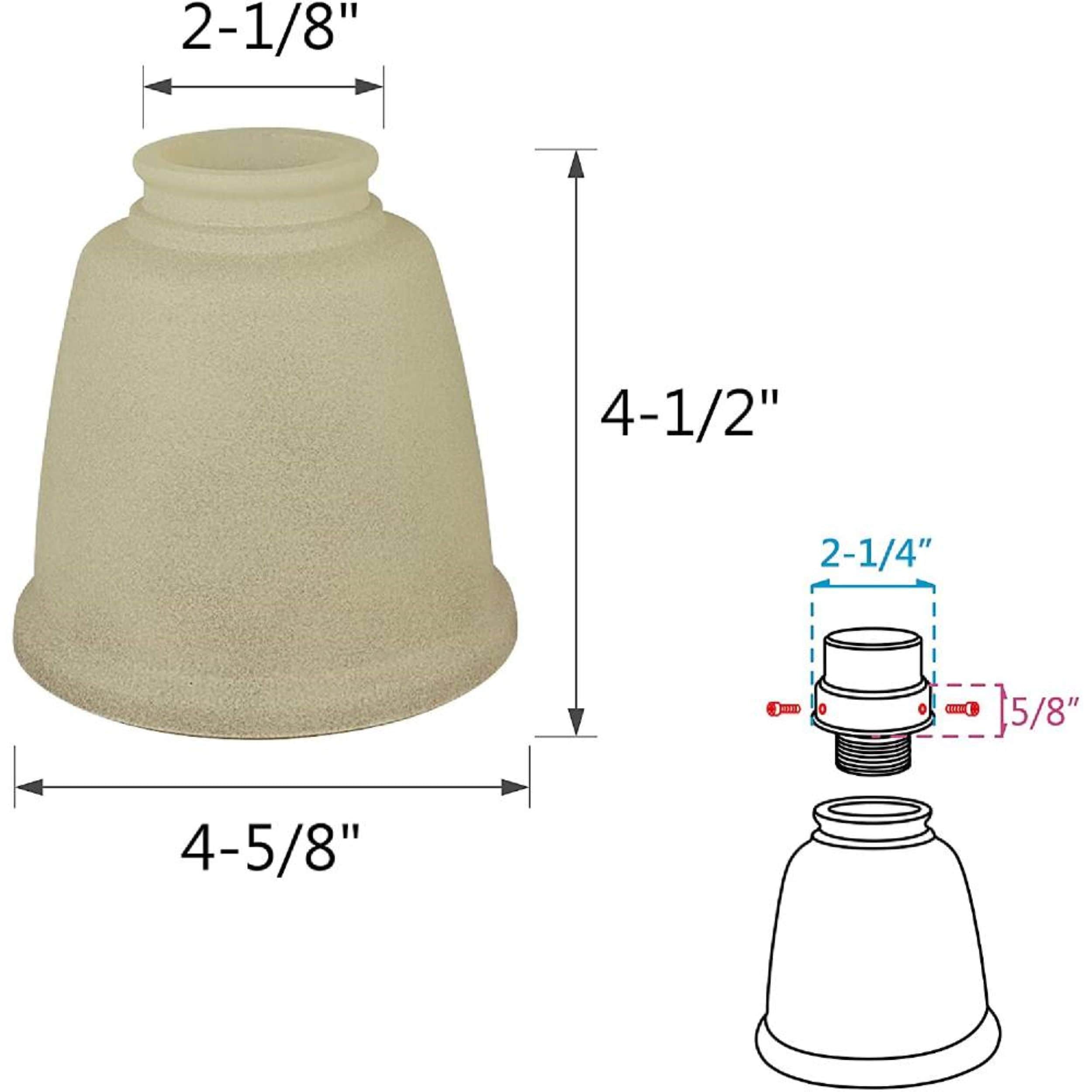 Aspen Creative Corporation 23104-4 Light-Shades - View #3