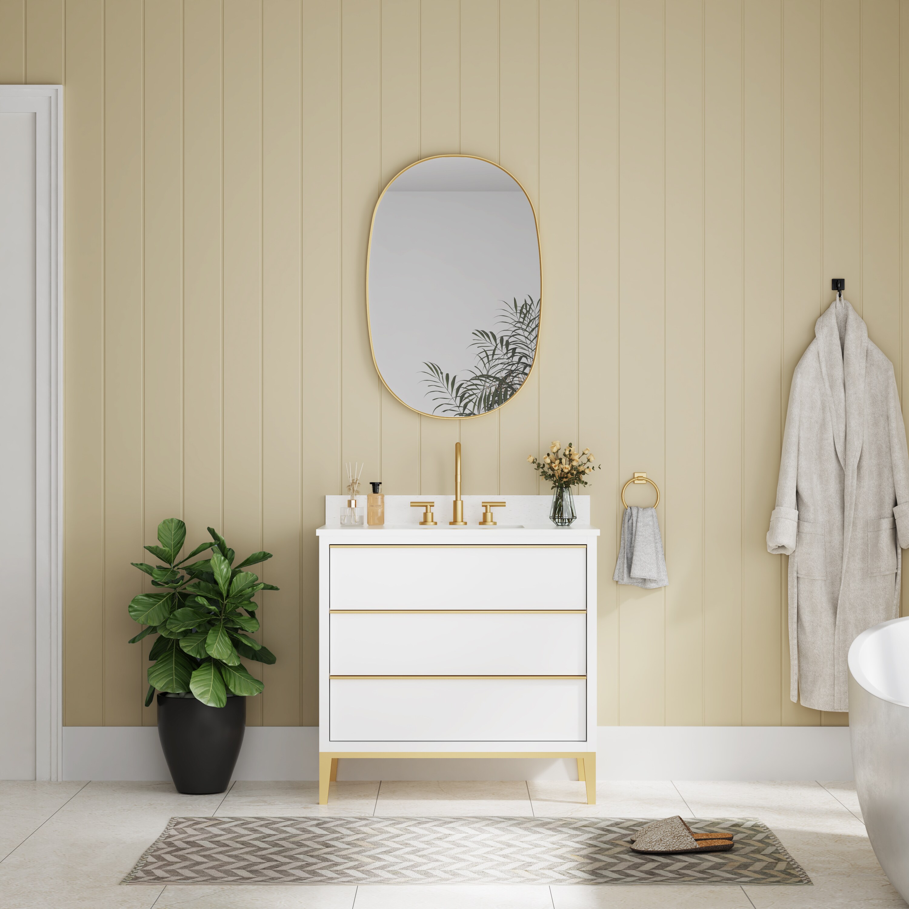 Forclover WBSGO70951 Framed-Bath-Mirrors - View #6