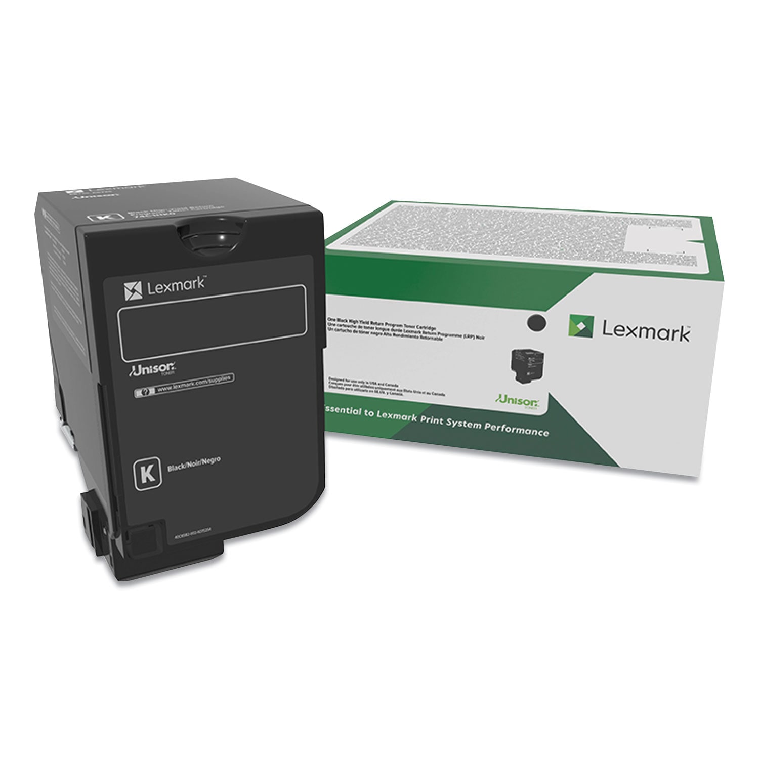 Lexmark 74C00KG Return Program Toner 3000 Page-Yield Black