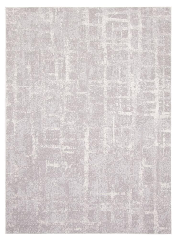 ECARPETGALLERY 351711 Anitra 4 x 6 (ft) Loomed Polypropylene Light Gray Rectangular Indoor Geometric Area rug