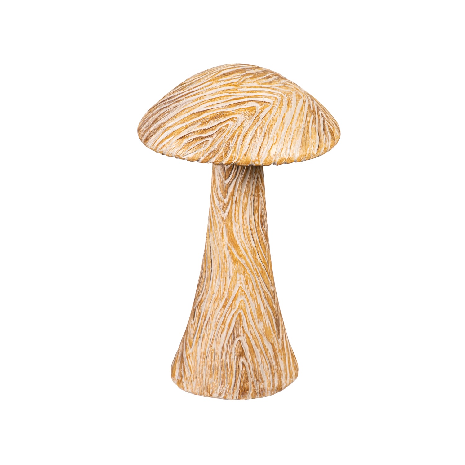 Evergreen 84G5086 14.96-in H x 8.27-in W Brown Mushroom Garden Statue
