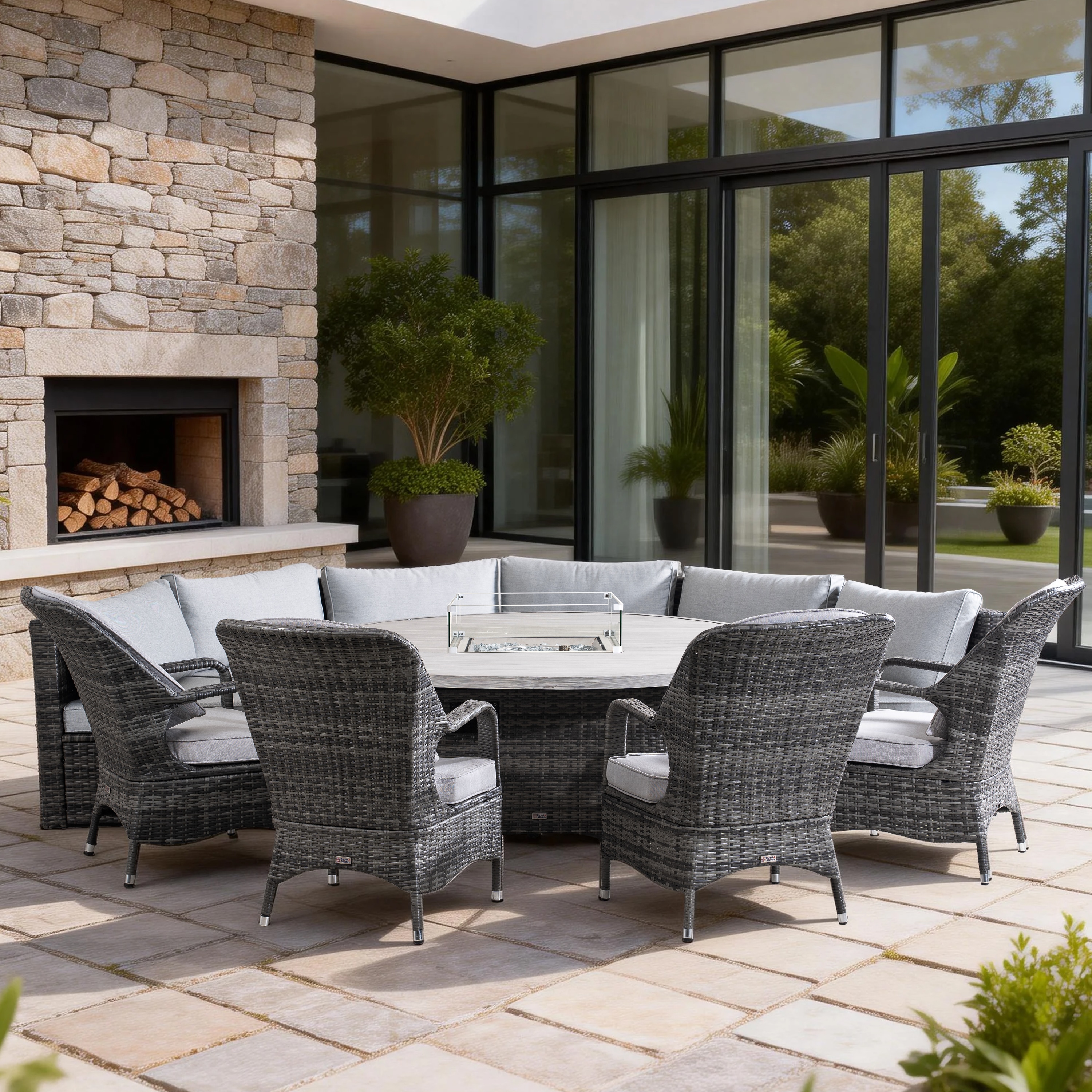 Direct Wicker DWS-G1205B6&09&08A Patio-Conversation-Sets - View #5