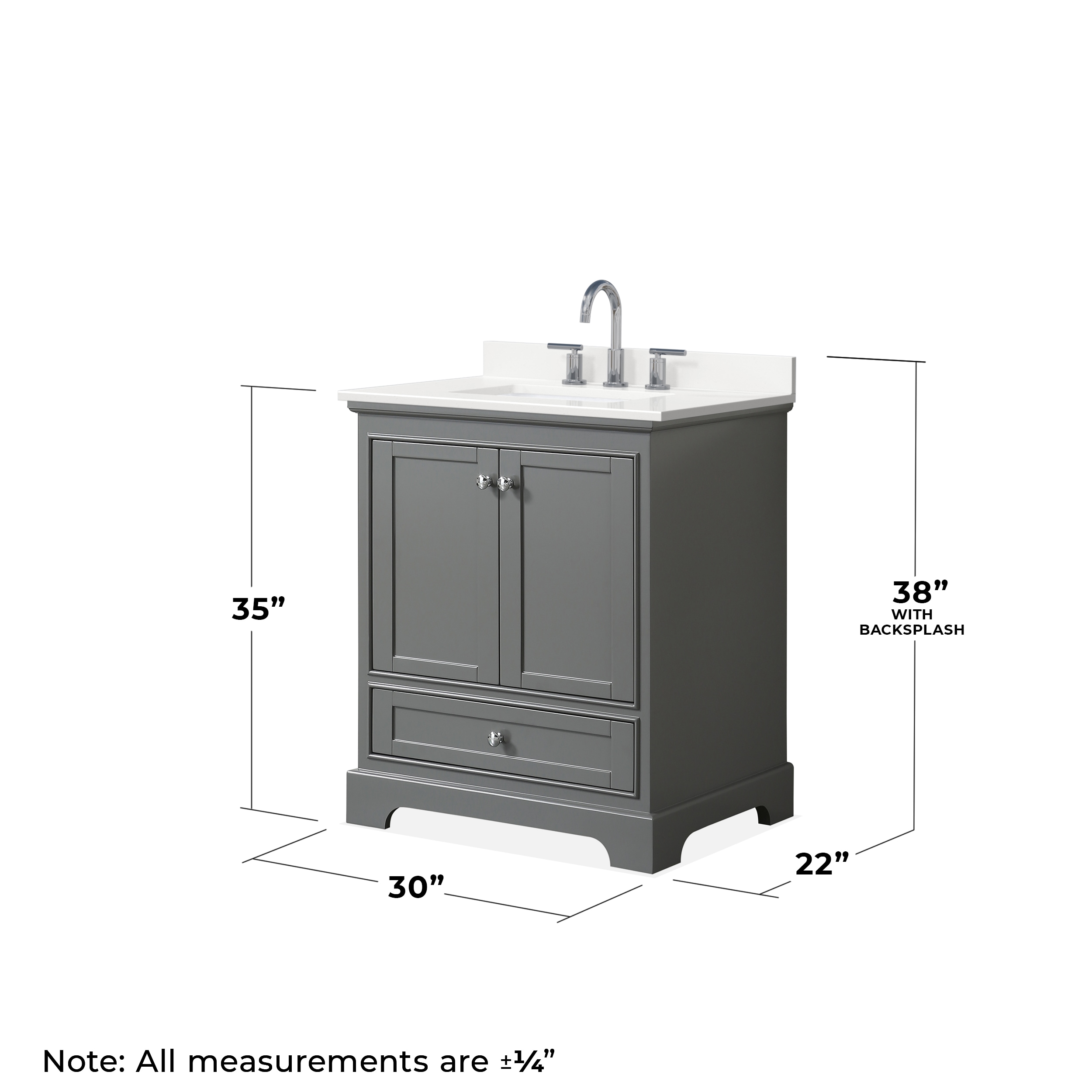 Wyndham Collection WCS202030SKGWQUS3MXX Bath-Vanity-Combo - View #4