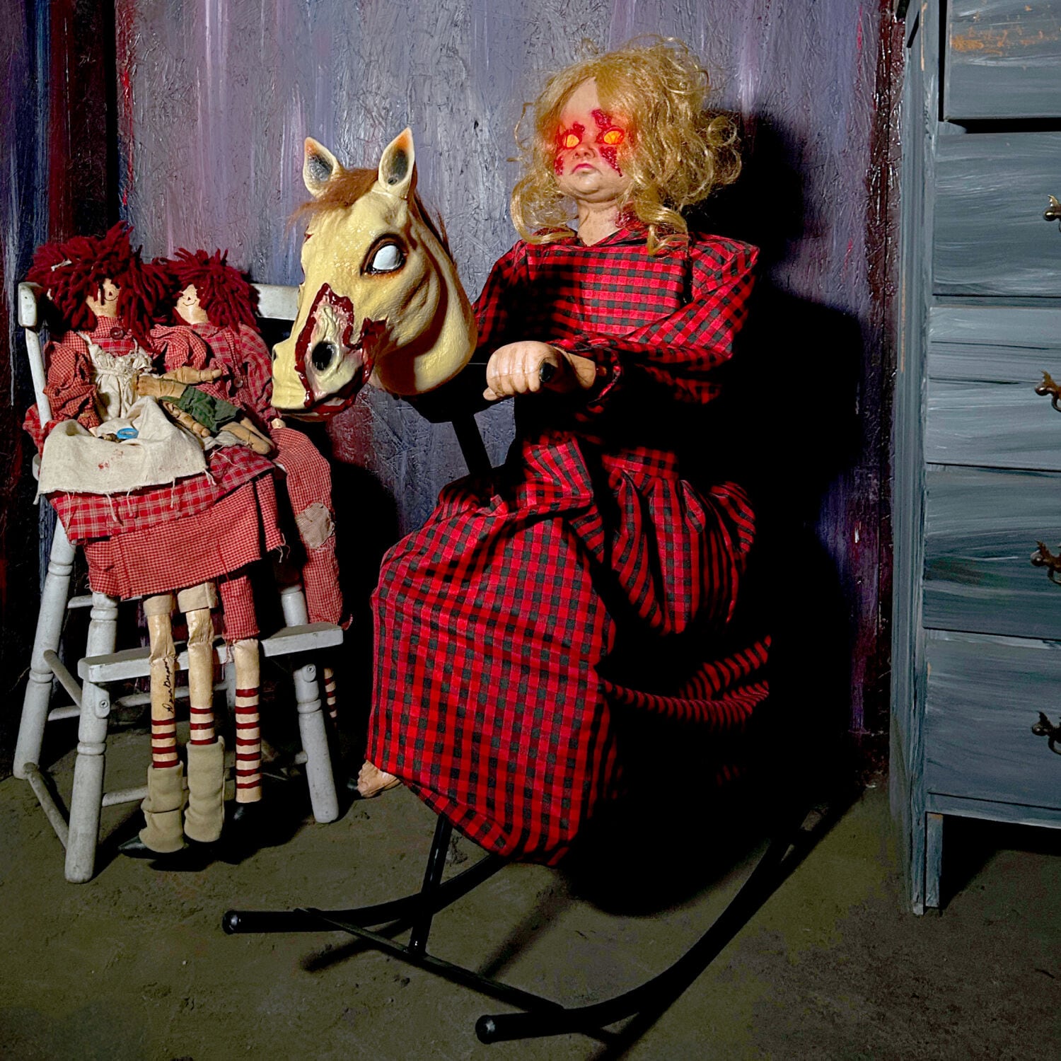 Haunted Hill Farm HHRCKHRSGRL-1FLSA Halloween-Animatronics - View #8