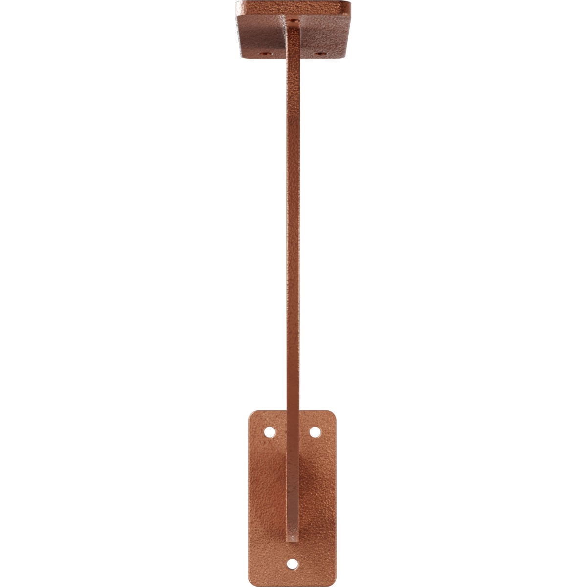 Bradford 11'' Hammered Copper Industrial Steel Bracket