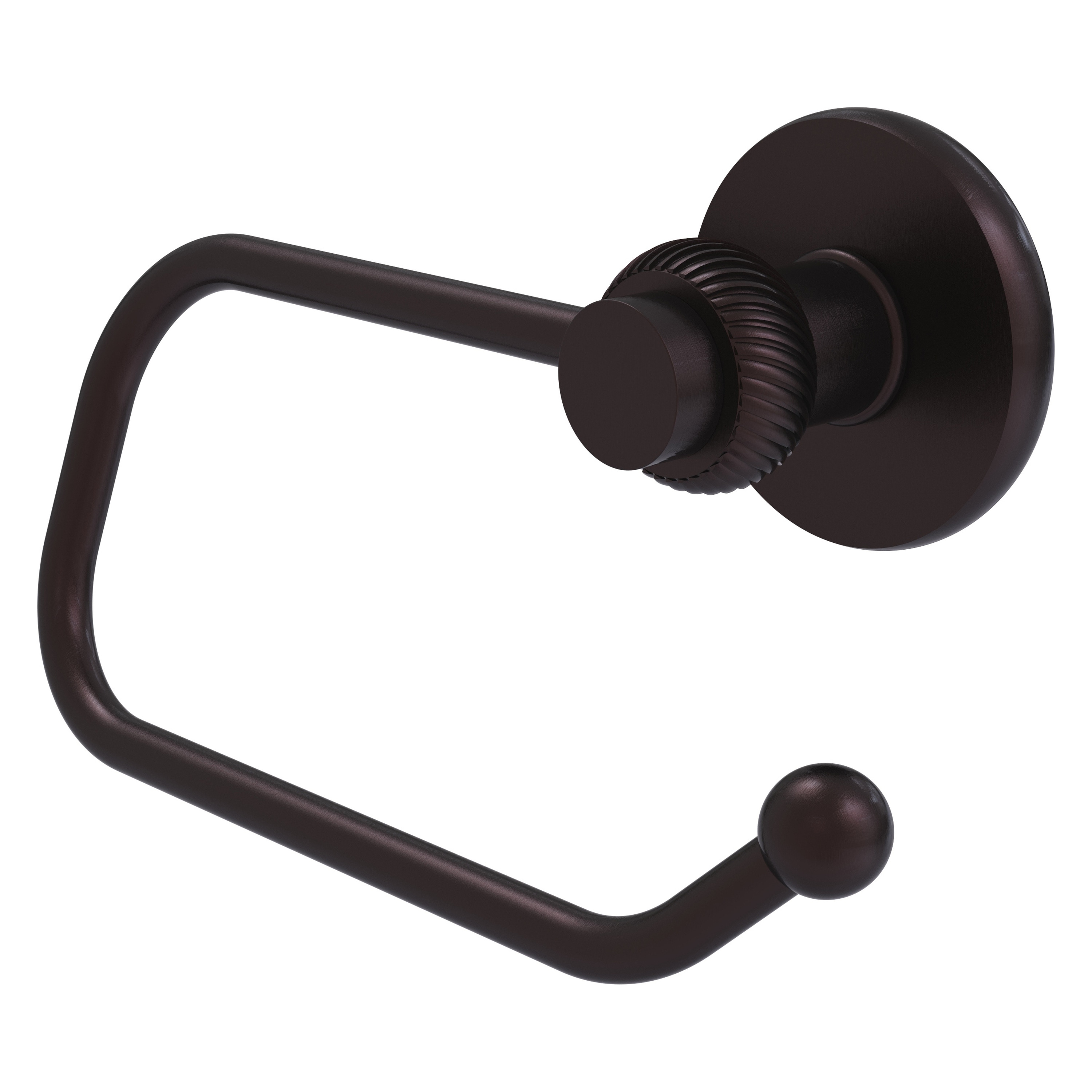 Allied Brass 924ET-ABZ Mercury Antique Bronze Wall mount Single post Toilet Paper Holder 1 -Rolls