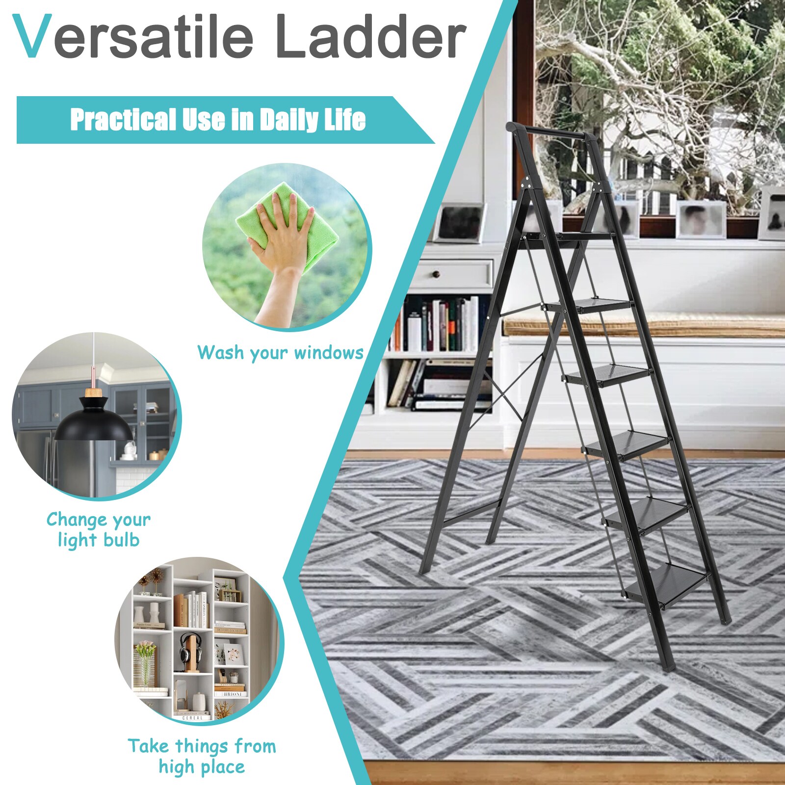 Tatayosi T-A4-L6B Step-Ladders - View #4