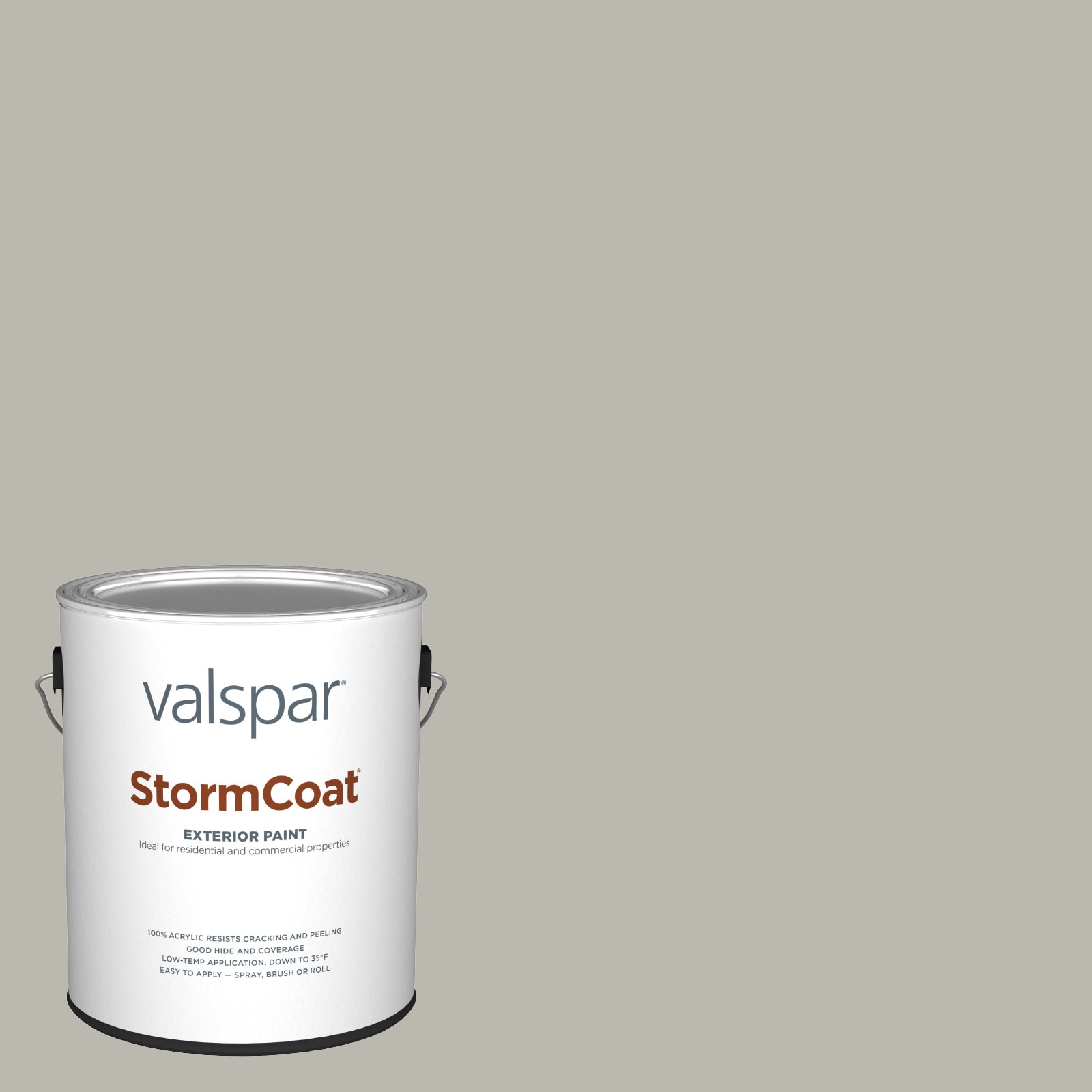 Valspar 6004-1B-145611 Storm Coat Flat Soulful Grey 6004-1B Latex Exterior ( 1-gallon )