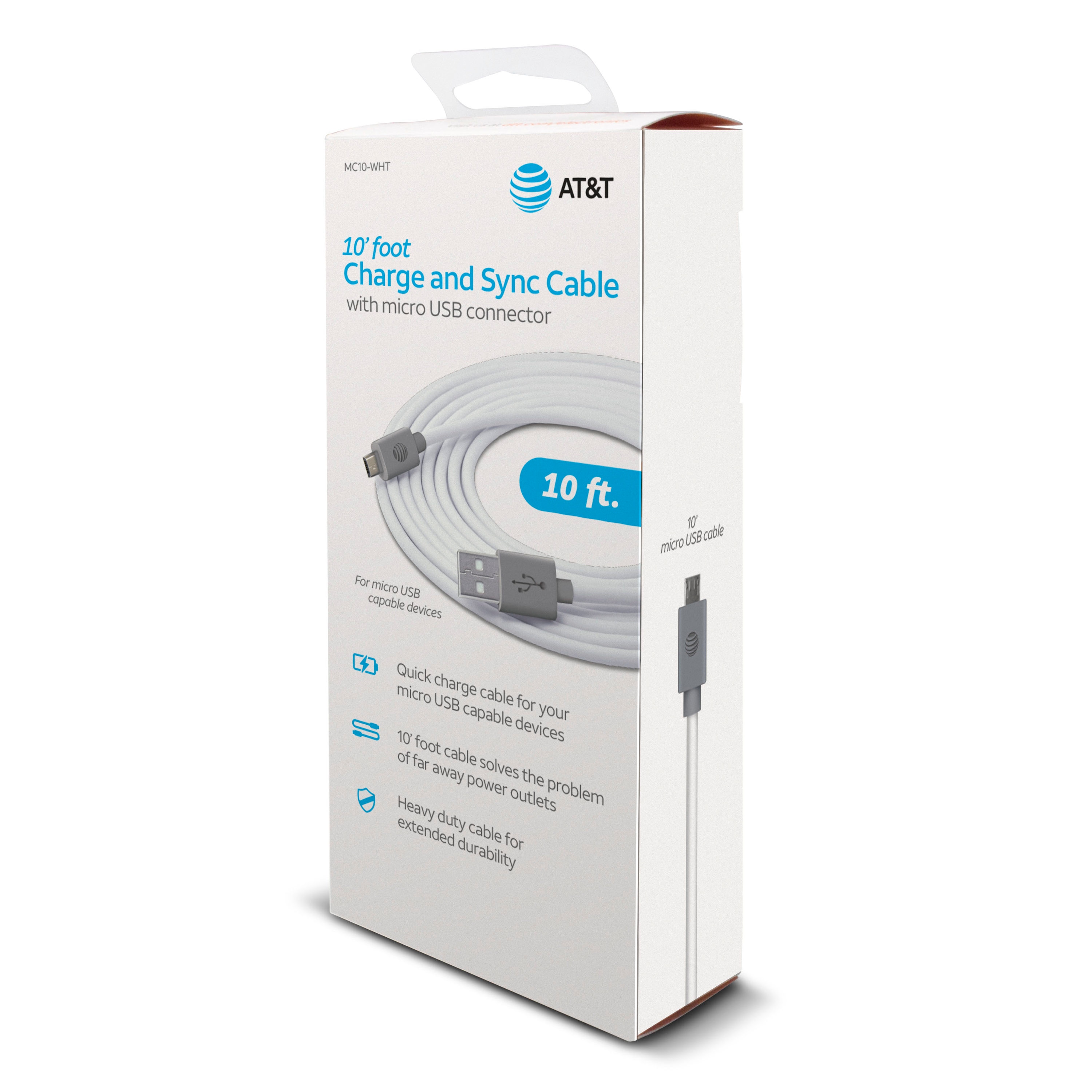 AT&T MC10-WHT Usb-Cable - View #2