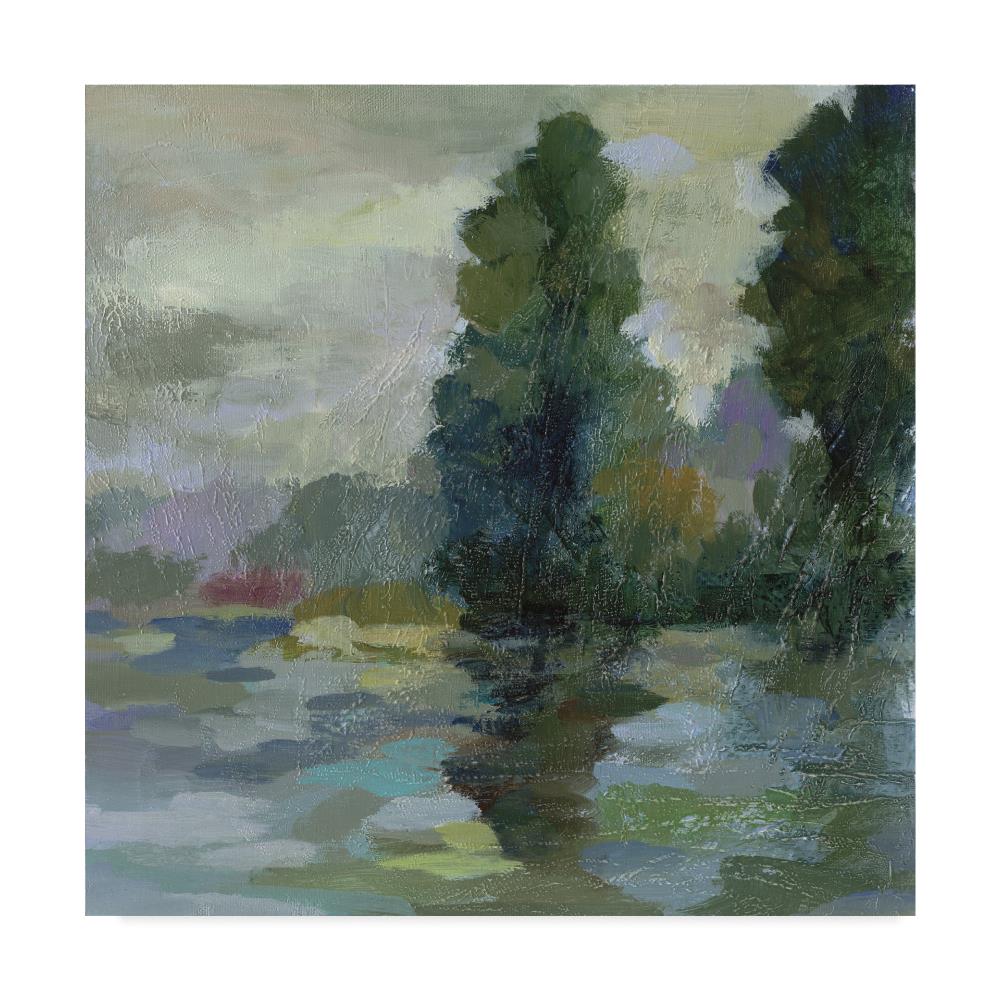 Trademark Fine Art WAP06801-C2424GG Framed 24-in H x 24-in W Landscape Print on Canvas