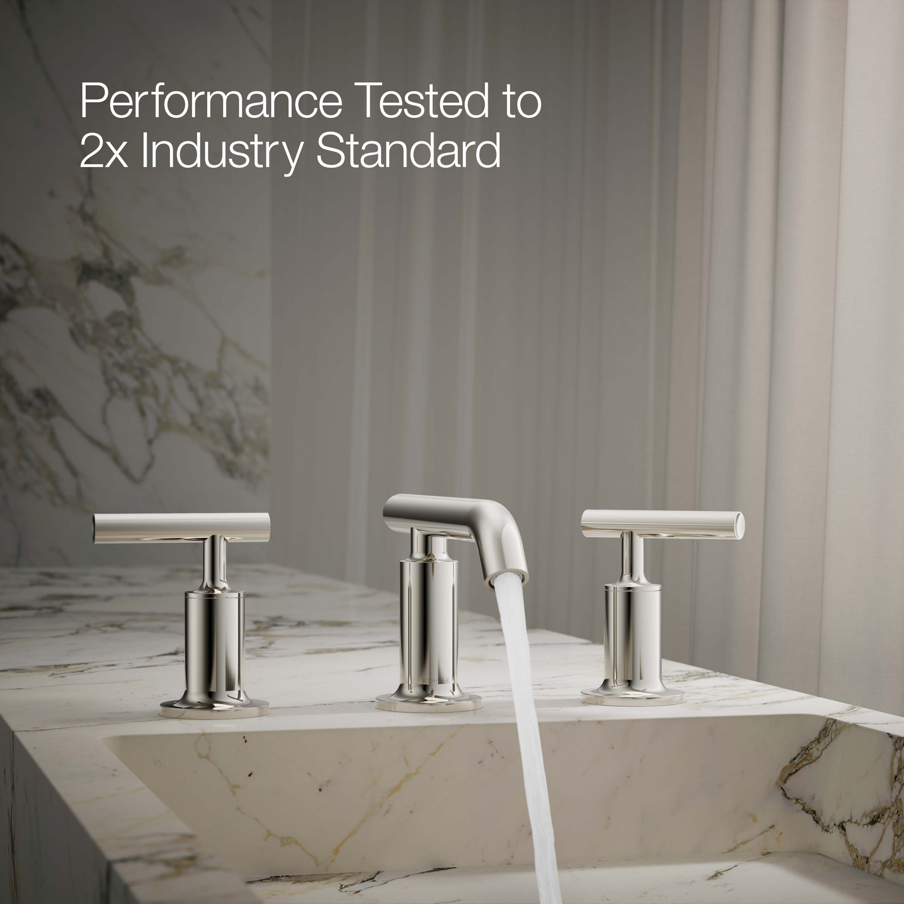 Purist Polished Nickel 8" Widespread Bathroom Faucet
