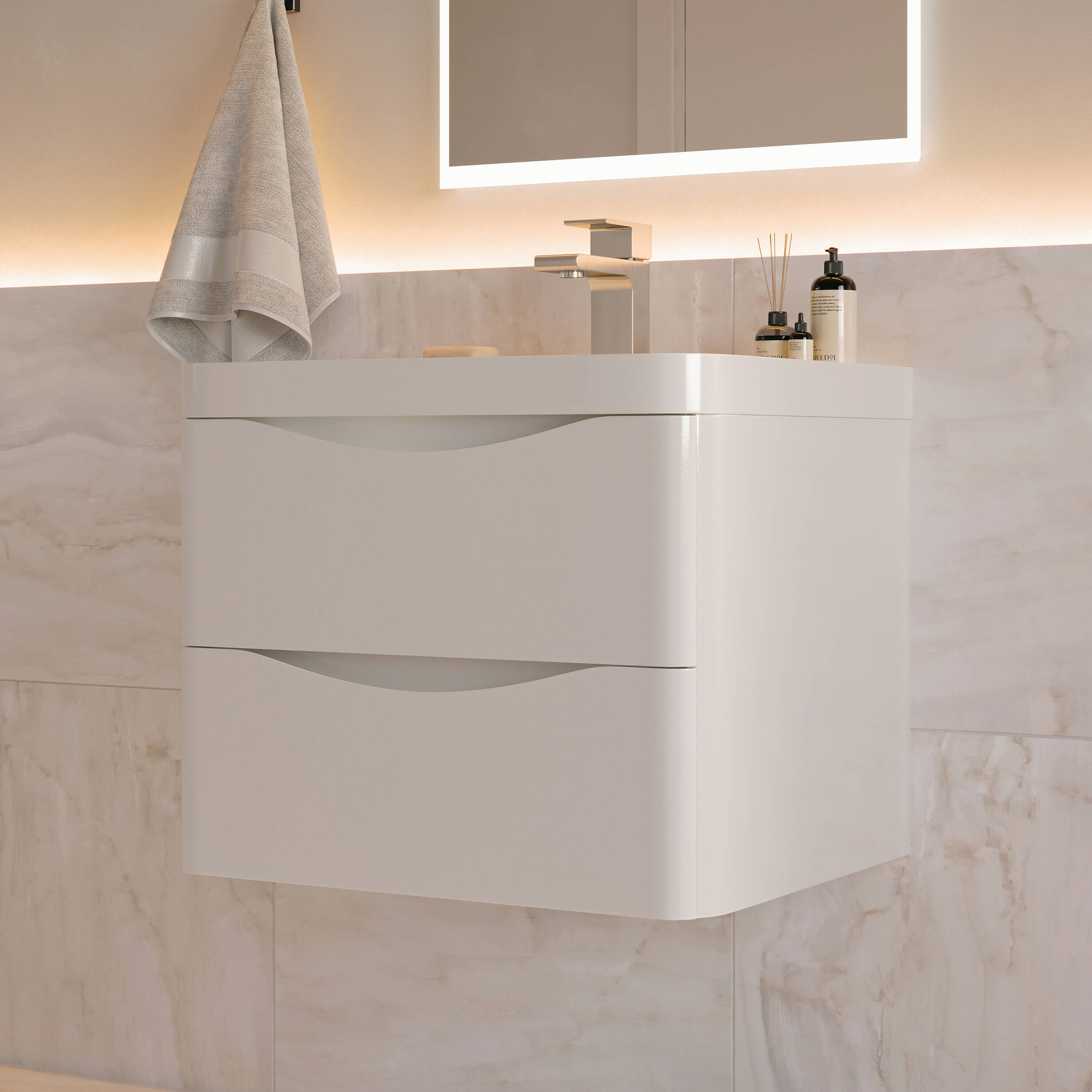Fresca FCB9024WH-I Bath-Vanity-Combo - View #5