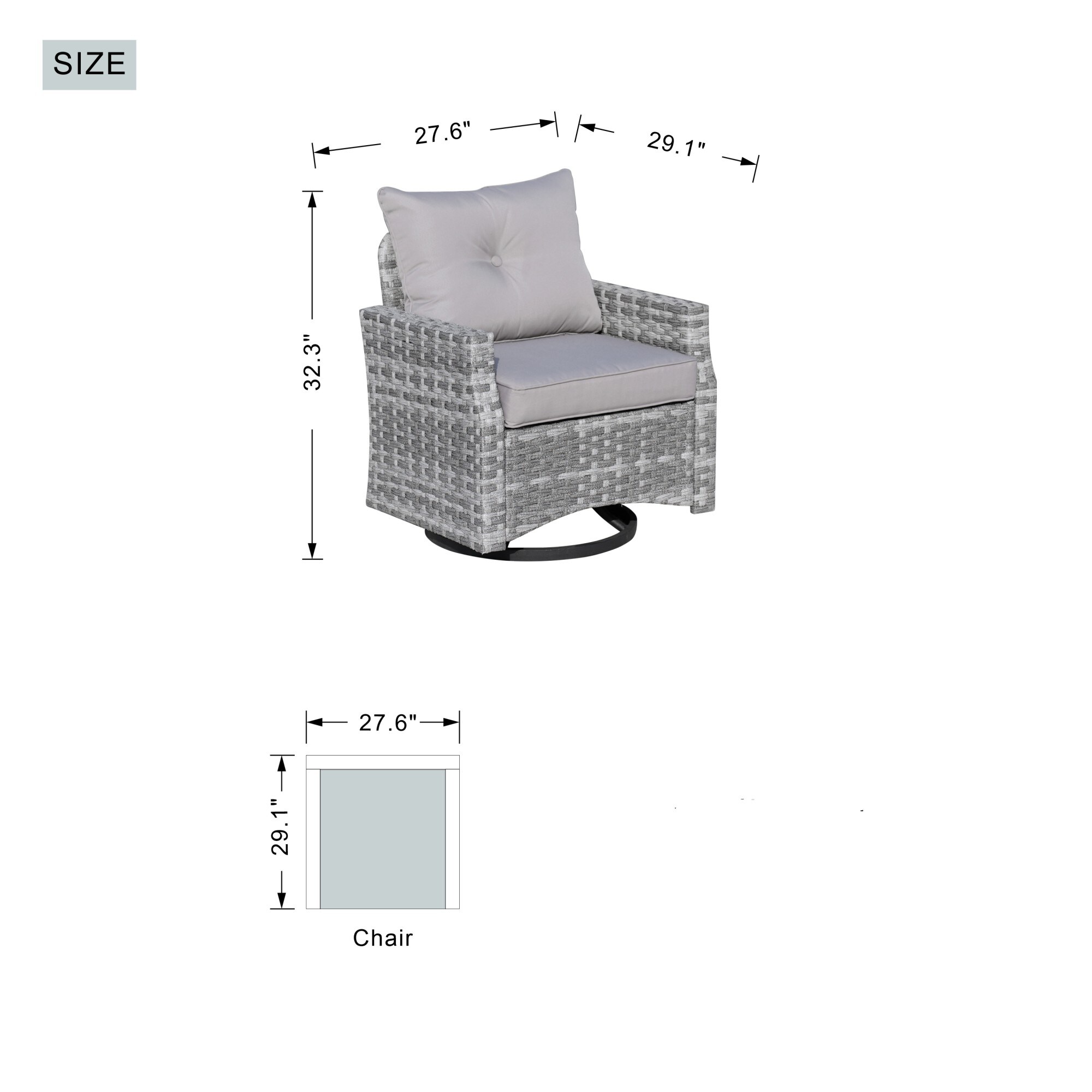 Direct Wicker DWG-2334SC&2181 Outdoor-Gas-Firepits - View #7