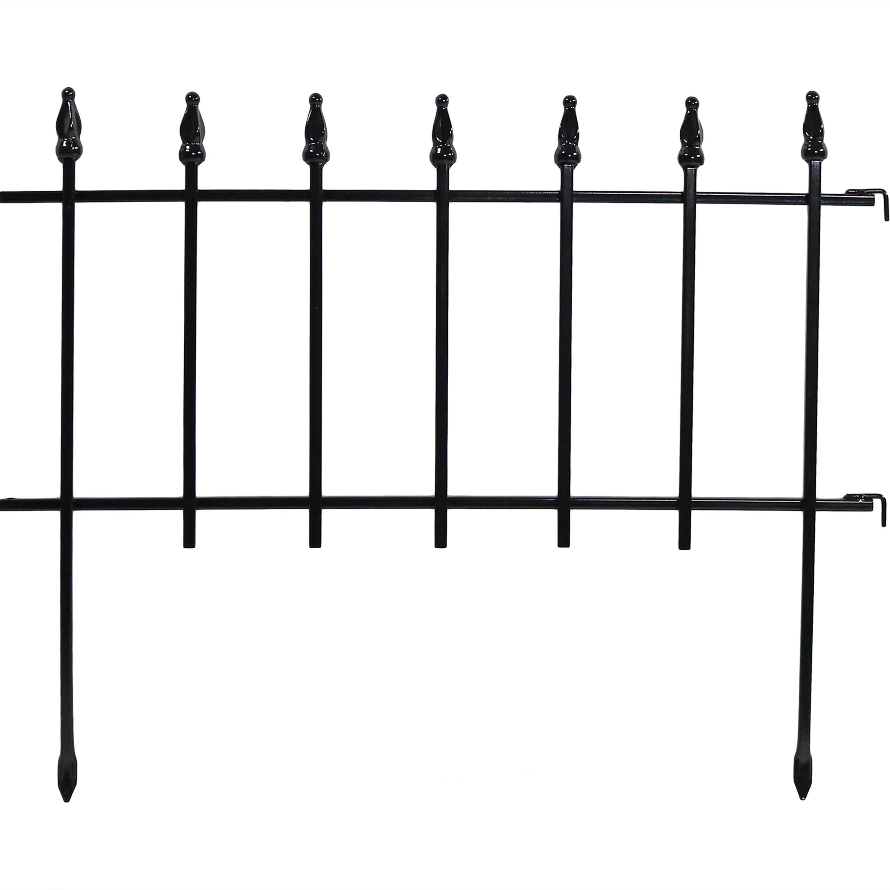 5pcs Overall Length 65 Inch,18 Inch x 13 Decorative Metal Garden Fencing 