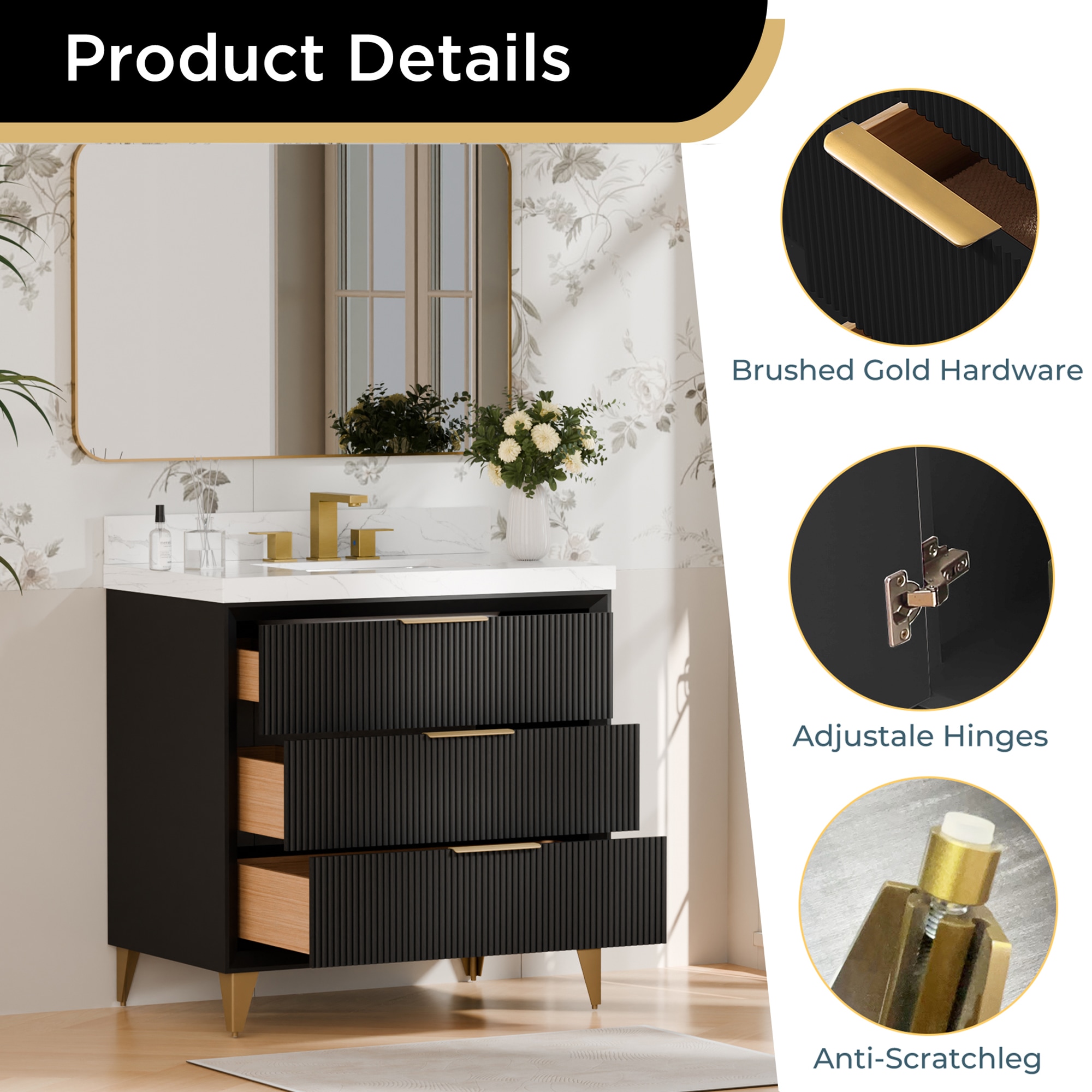 FURUISI LL36001B-36IN Bath-Vanity-Combo - View #5