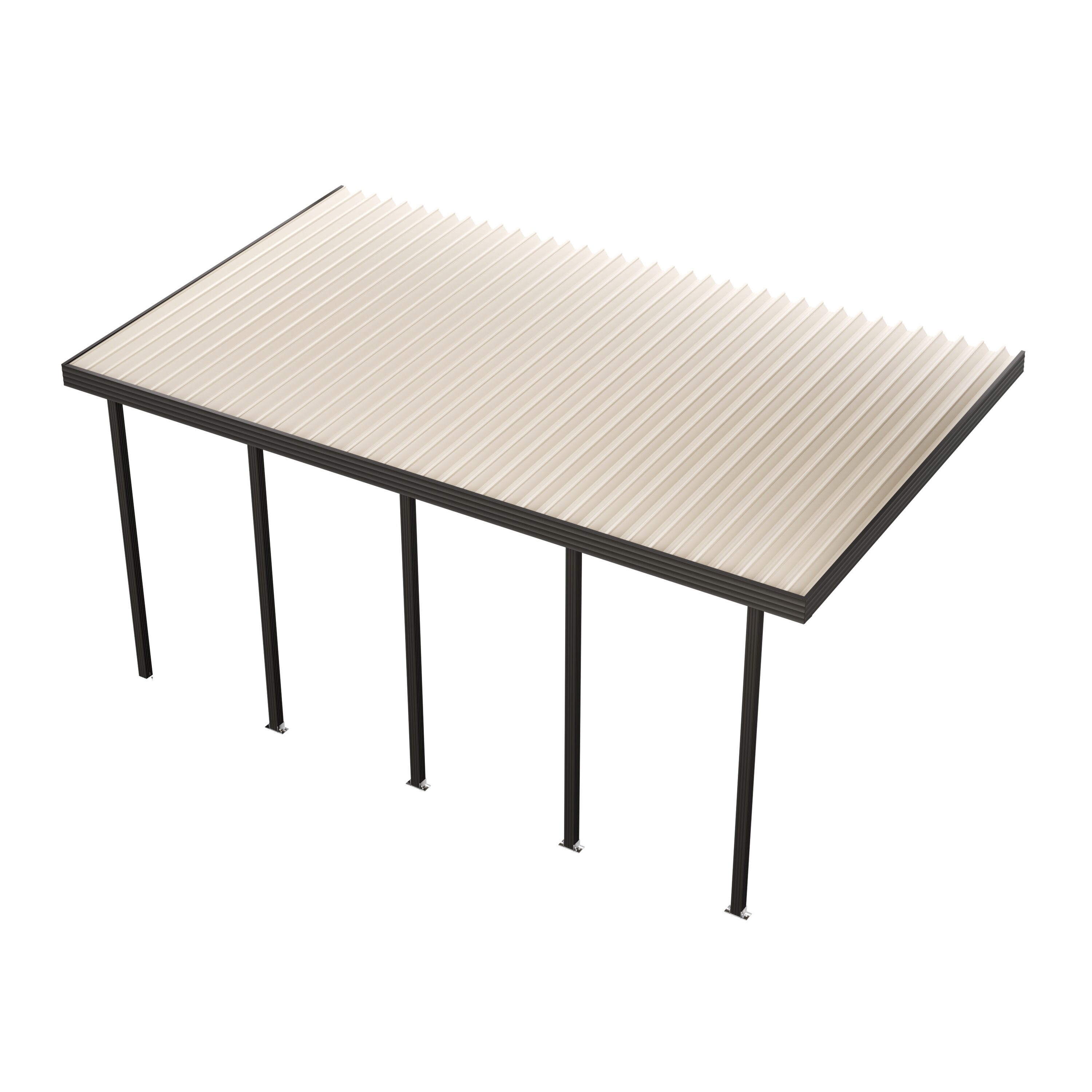 Four Seasons OLS FSOLPCTV2210BZI30 TWV 22-Feet x 12-Feet Dark Bronze Frame/White Roof Aluminum Patio cover ( 40-lb )