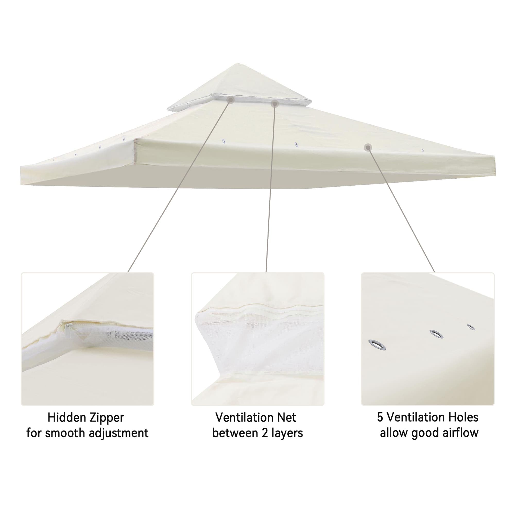 Yescom 07TOP002-10T-W07-LO Canopies-Sl - View #2