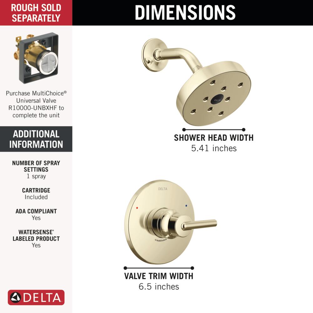 Delta T17259-PN Tub-Shower-Faucets - View #4
