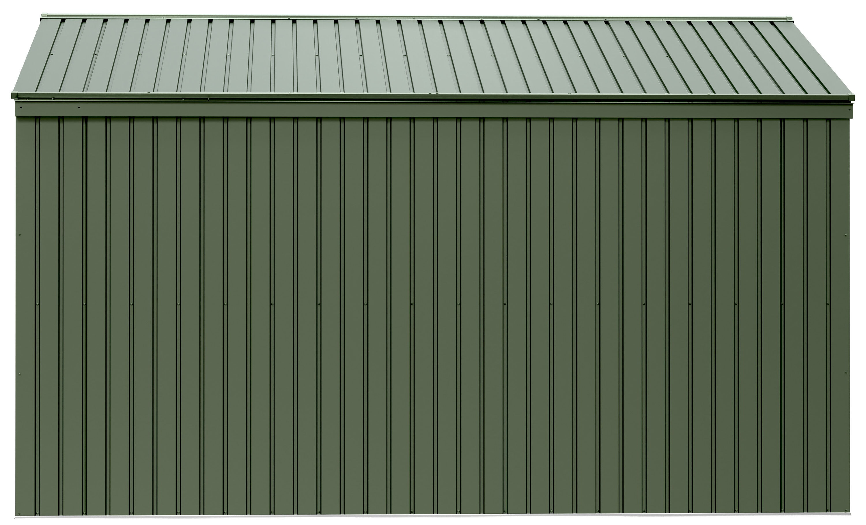 Green 10' x 12' Steel Lawn Care Storage Shed Kit