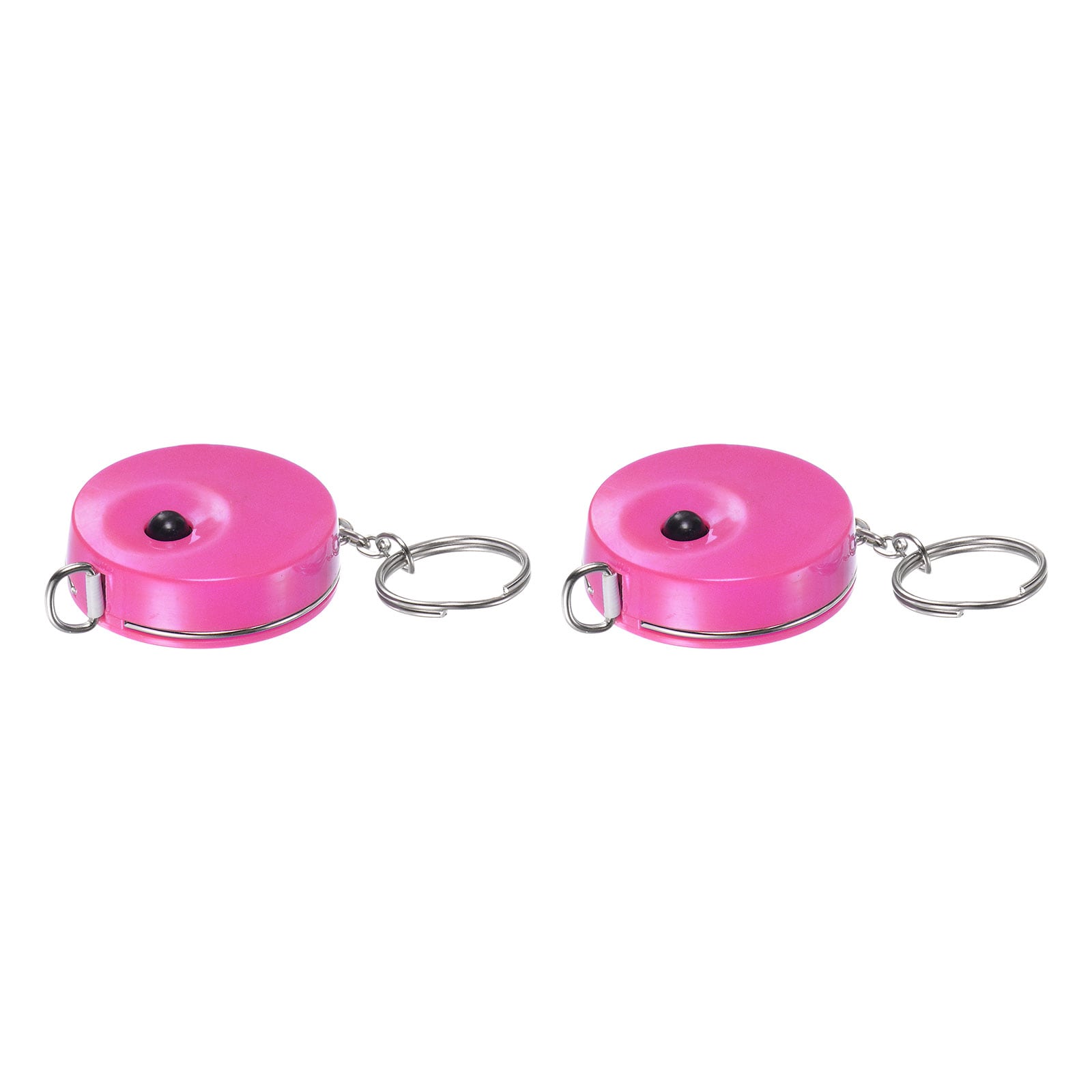 Harfington 2pcs Measuring Tape 1.5M/60-inch Retractable Tailors Tape Measure Pocket Size with Key Chain for Body Fabric Sewing and Crafts Measurements Hot pink #S25112701UX6095