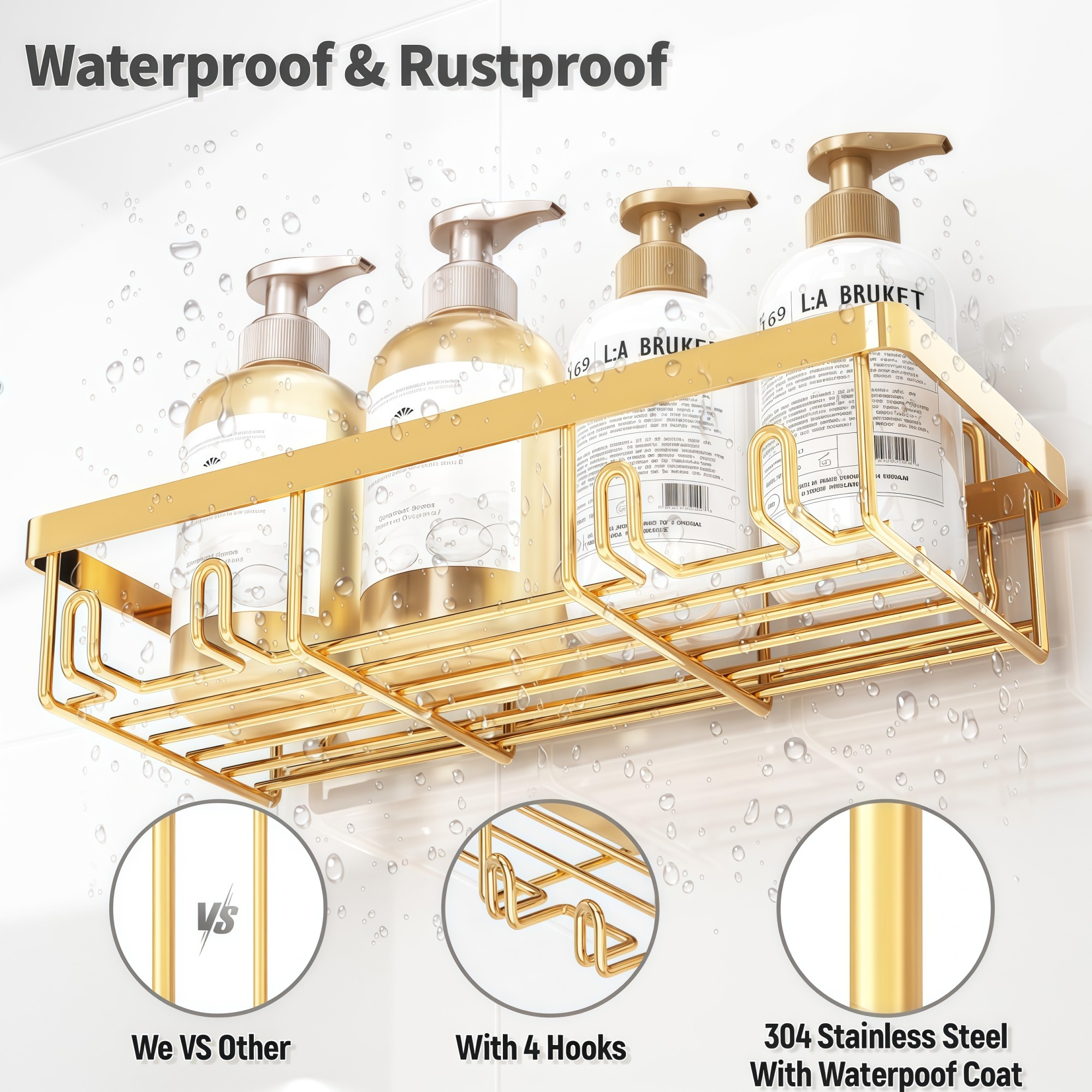 Numhew NHWILL3280 Hanging-Shower-Caddies - View #6