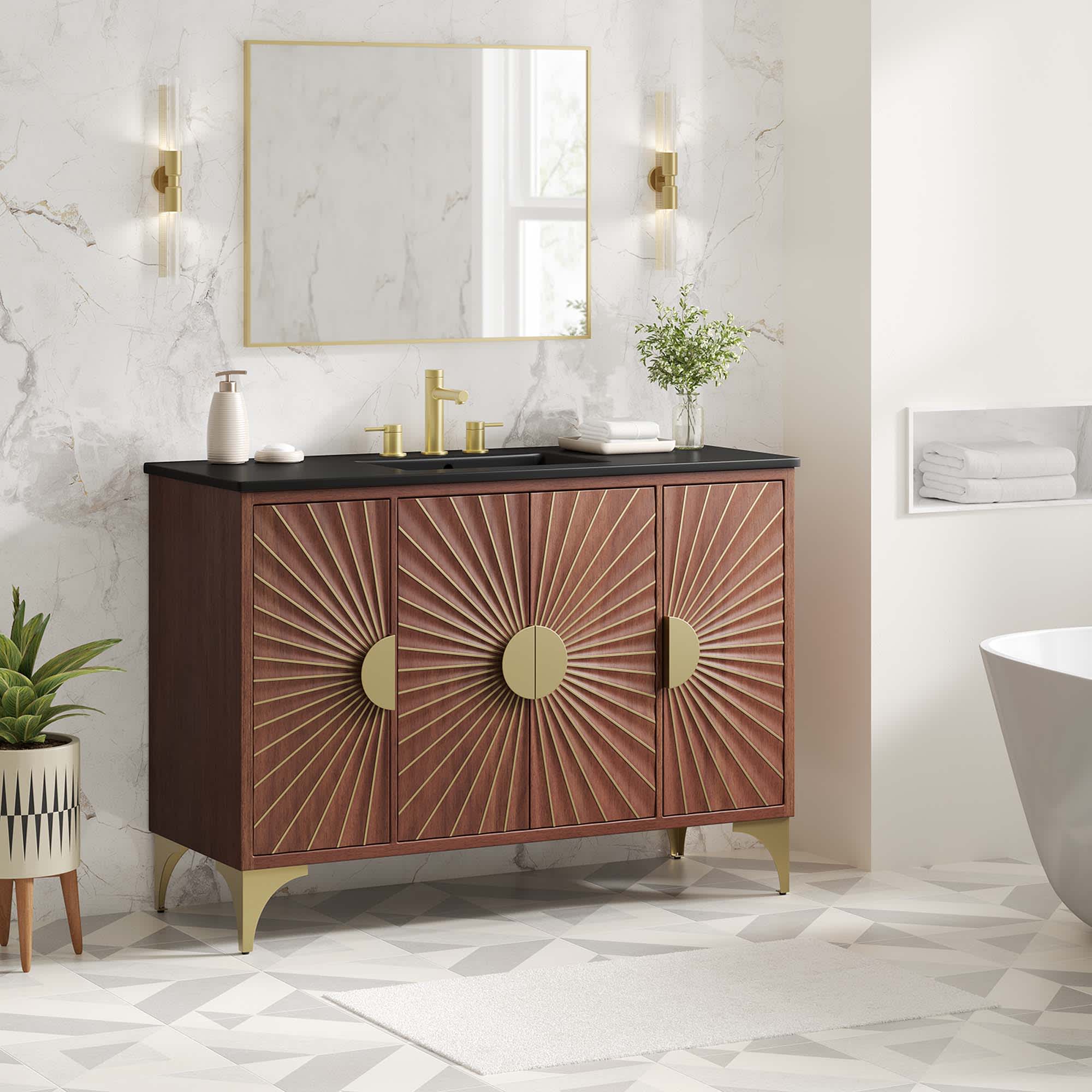 Modway EEI-6304-BLK-WAL Bath-Vanity-Combo - View #4