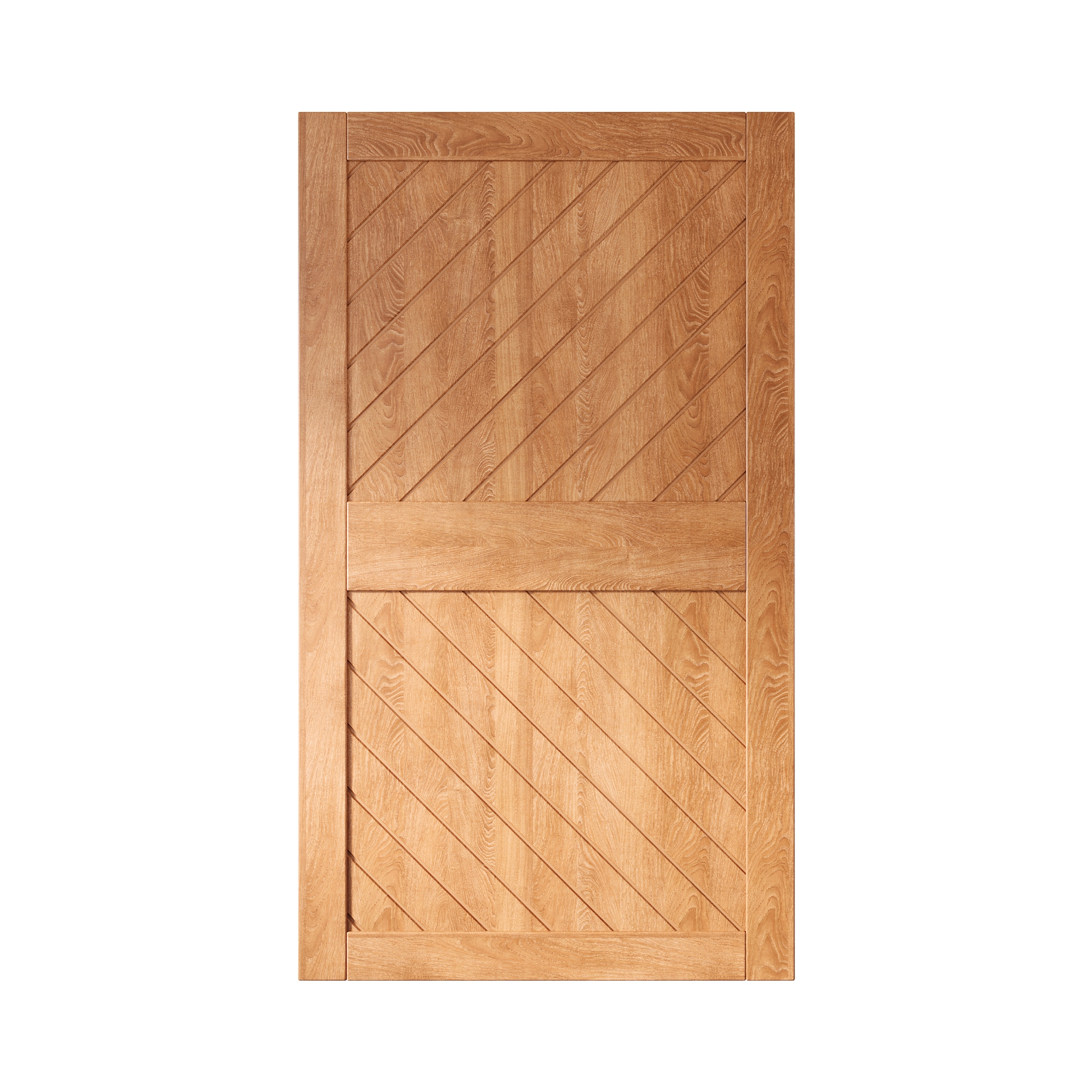 HOMACER XT3-5084-EA 50-in x 84-in Early American Prefinished Non-standard Pine Wood Solid core Single Barn Door (Hardware Not Included)