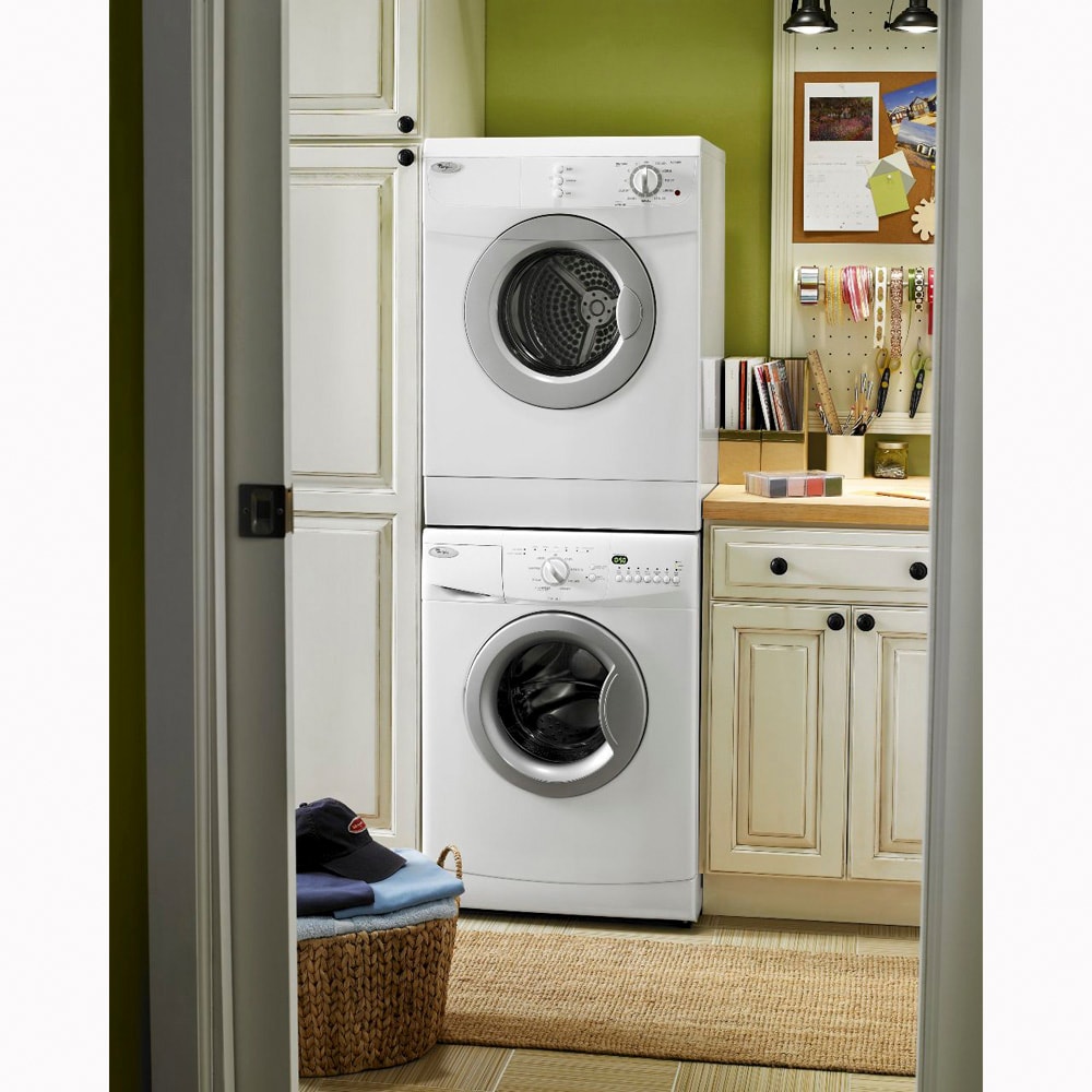 whirlpool apartment stackable washer and dryer