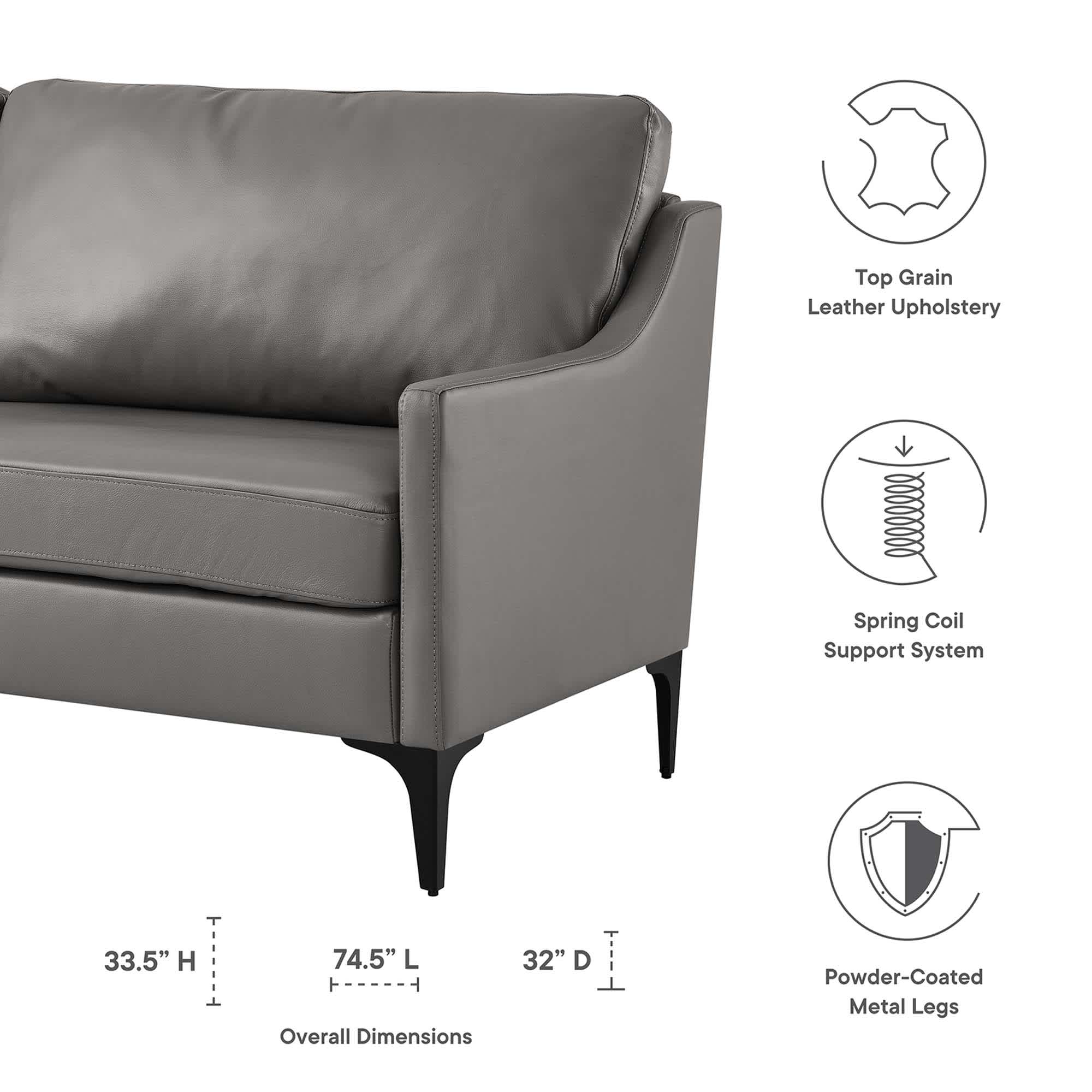 Modway EEI-6018-GRY Sofas-Loveseats - View #2
