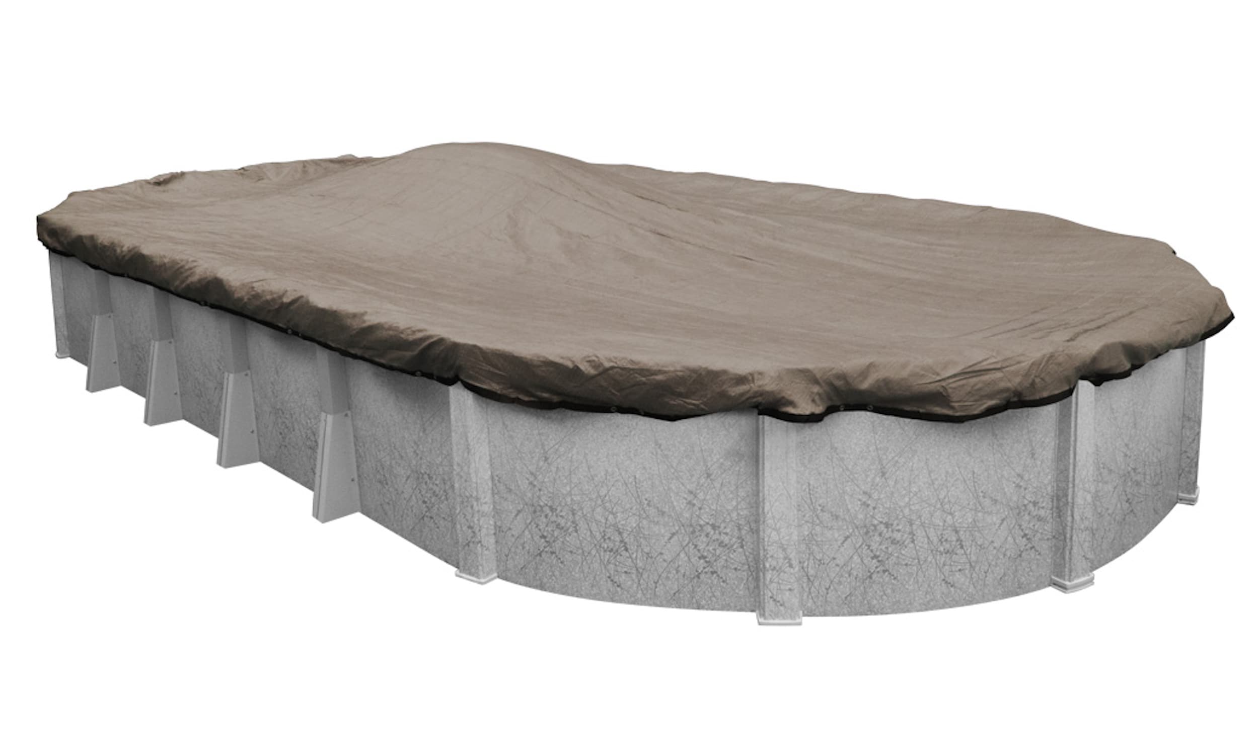 Pool Mate 431218-4-PM 18-ft x 12-ft XL Mesh Polyethylene Winter Oval Pool Cover