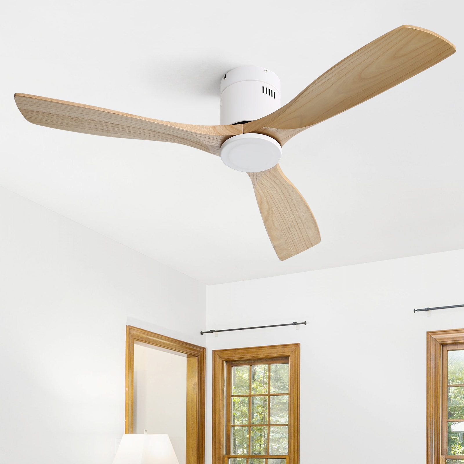 Sofucor LS-52143-WH-WD-YM-W Ceiling-Fans - View #5