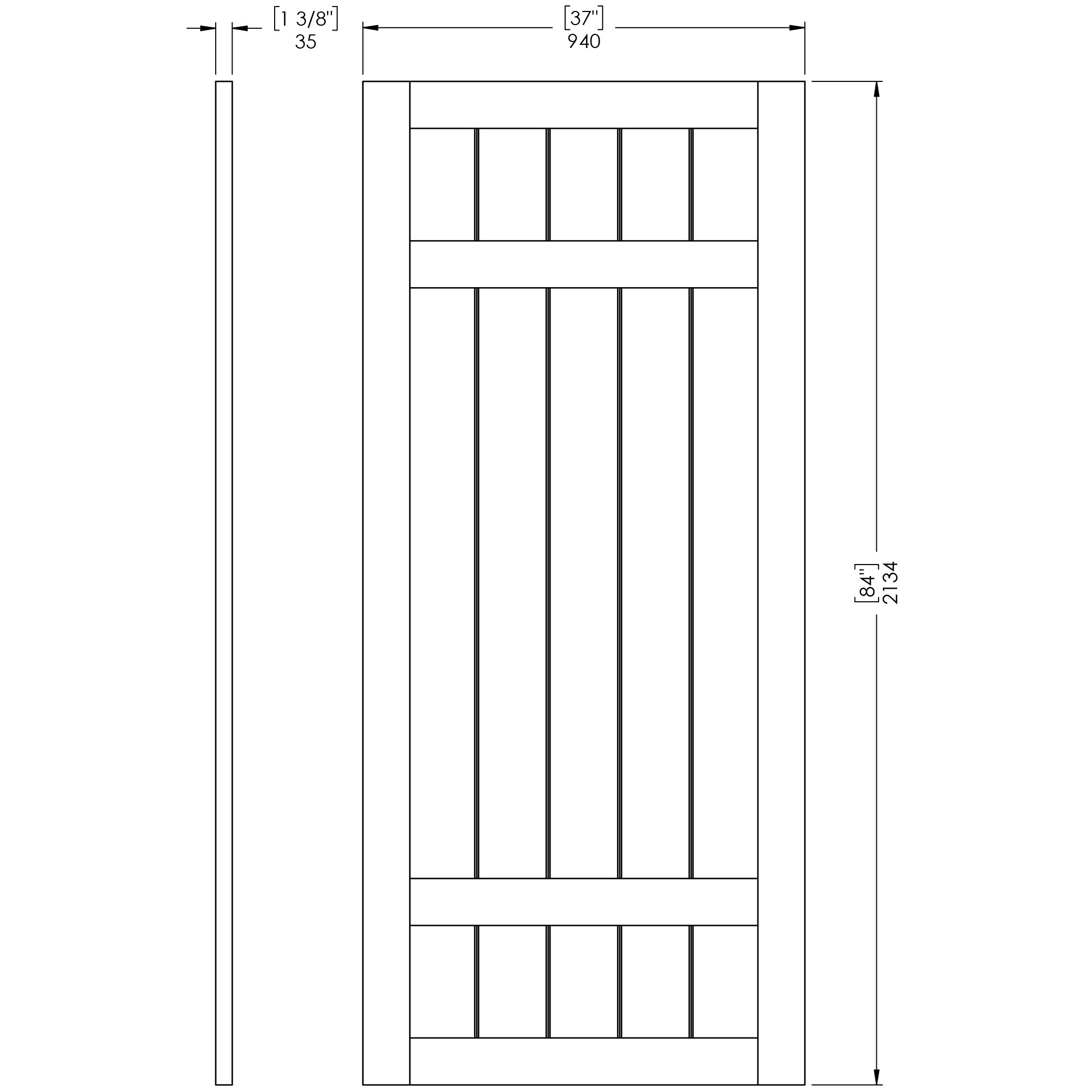 RELIABILT RDBRL-37-ECOM Barn-Doors - View #4
