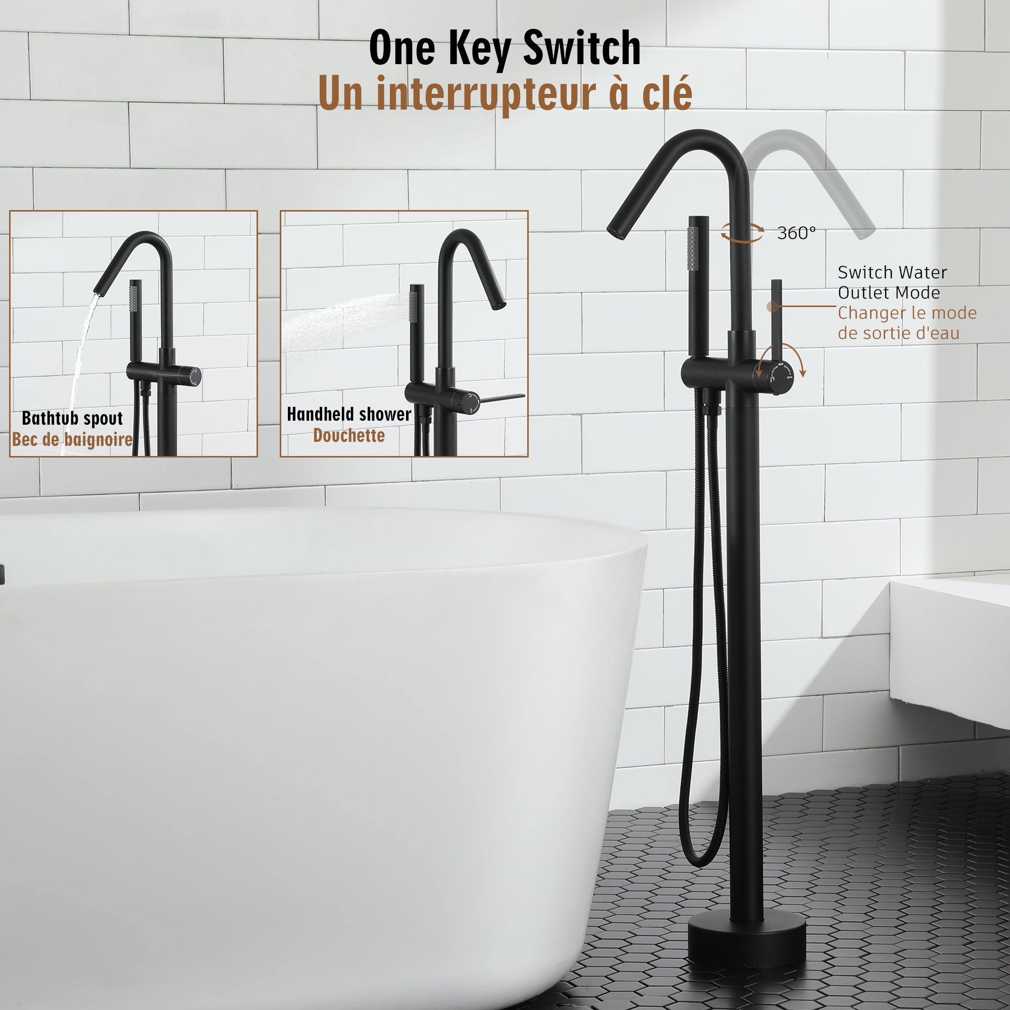 Boyel Living BL12-MB Roman-Tub-Faucets - View #8