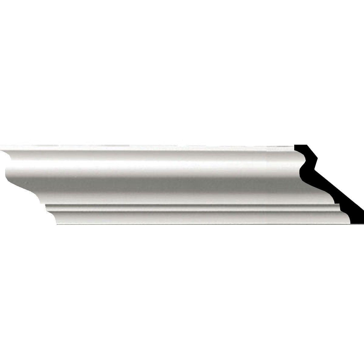 Ekena Millwork MLD02X02X03AT-CASE-8 Anthony Smooth 2-1/2-in x 7-ft 10-1/2-in Primed Urethane MLD02X02X03AT-CASE-8 Crown Moulding 8 -Pack