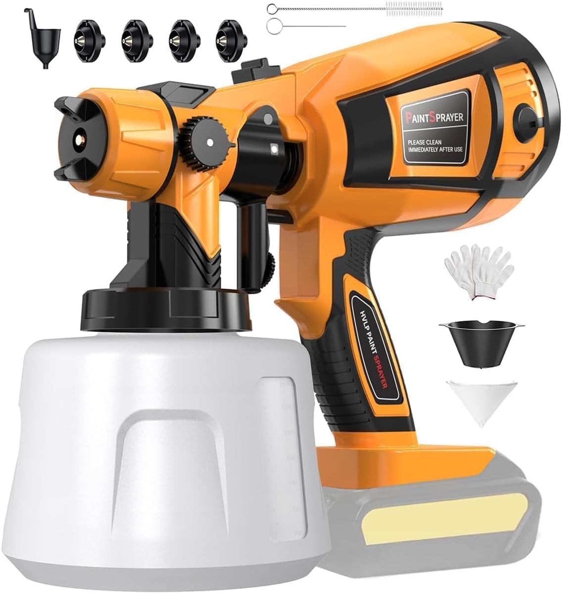 MirrorZone Cordless Paint Sprayer 30000RPM High Speed Electric Spray Paint Gun
