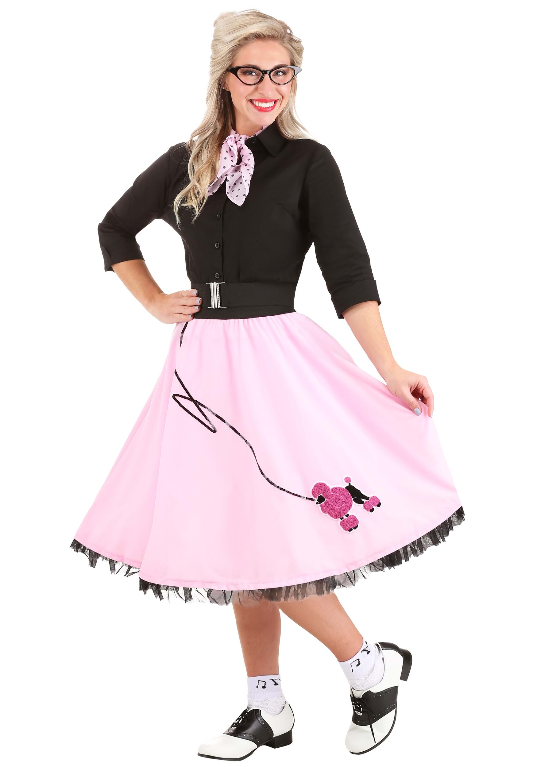 HalloweenCostumes.com FUN1269AD-M FUN Costumes Sock Hop Kit for Women Medium
