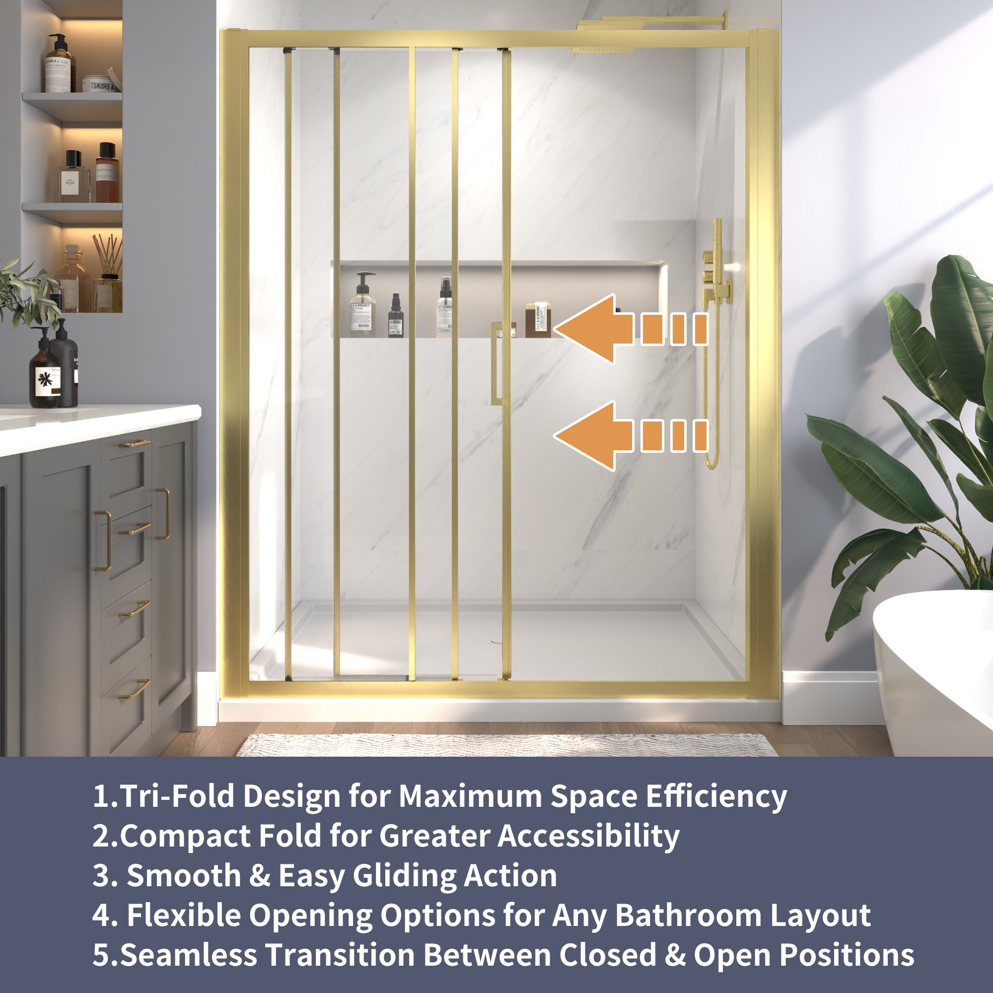 AAZJ BG-BL-6036-M Shower-Doors - View #6